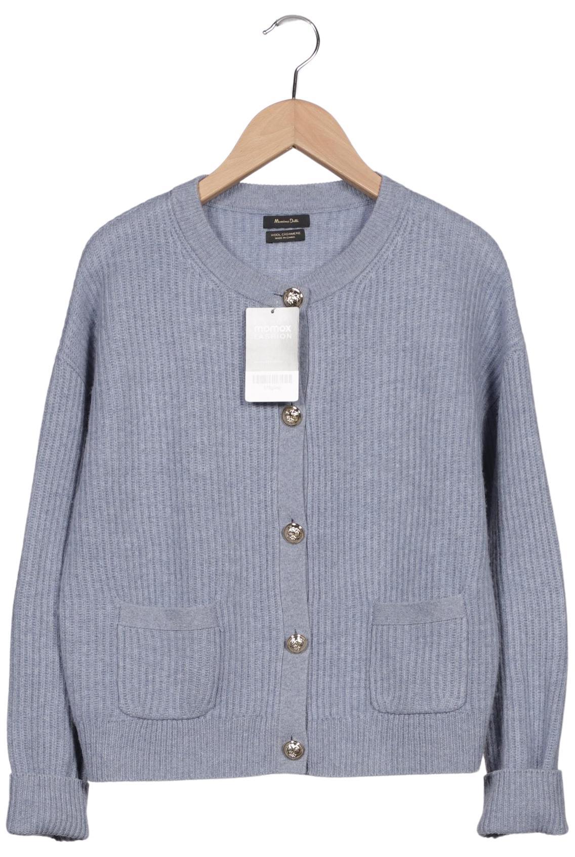 

Massimo Dutti Damen Strickjacke, blau, Gr. 36