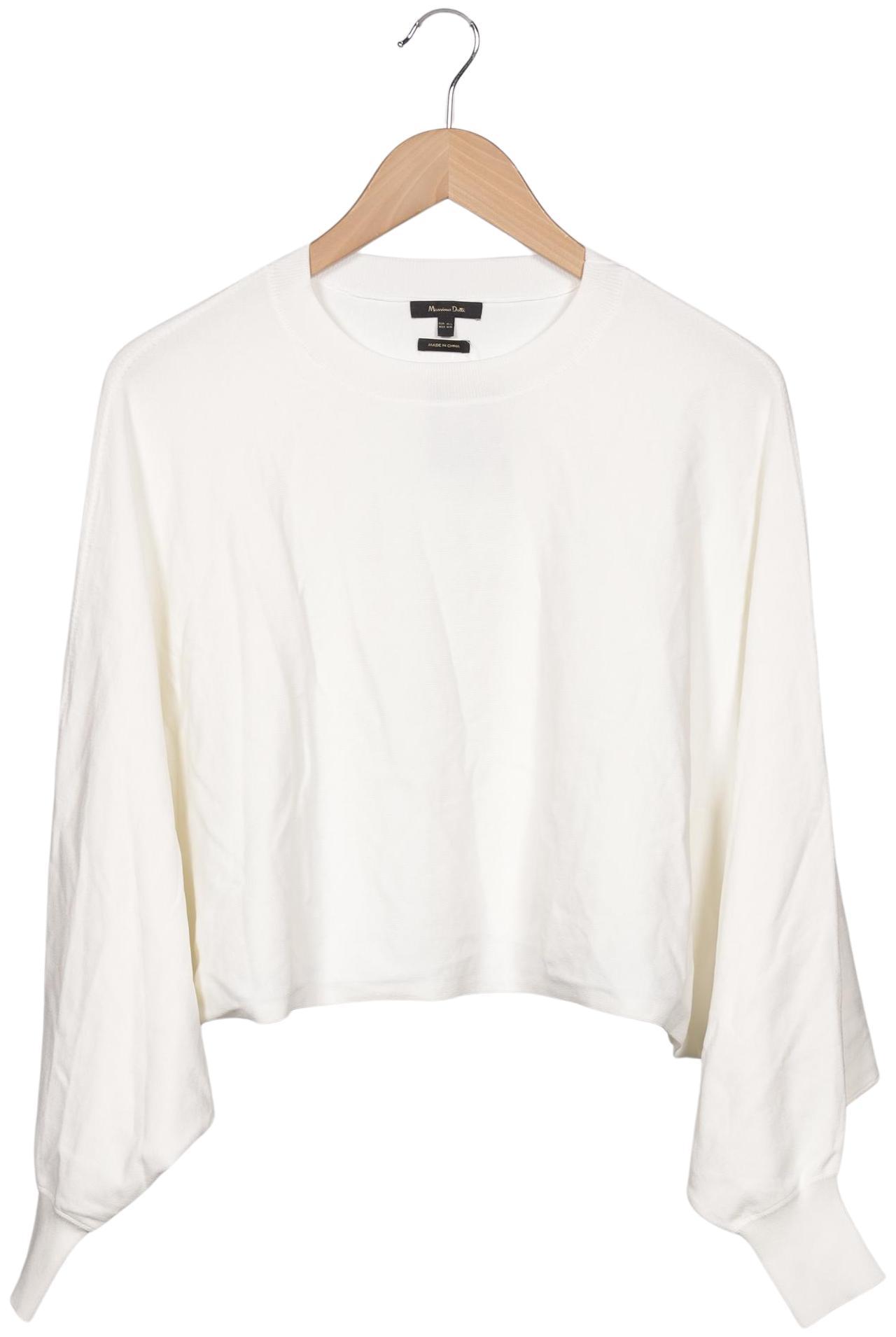 

Massimo Dutti Damen Pullover, cremeweiß, Gr. 38