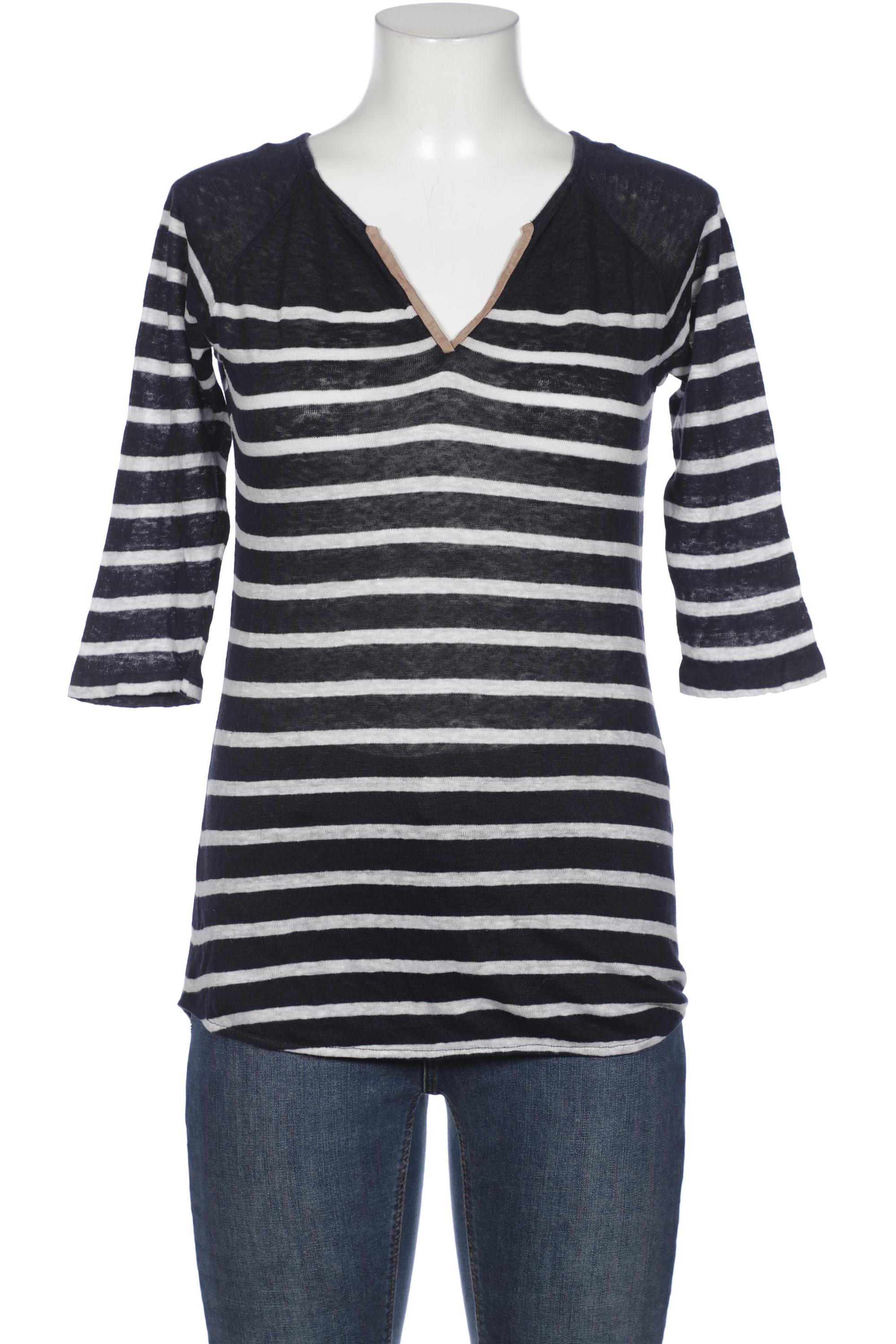 

Massimo Dutti Damen Langarmshirt, marineblau, Gr. 38