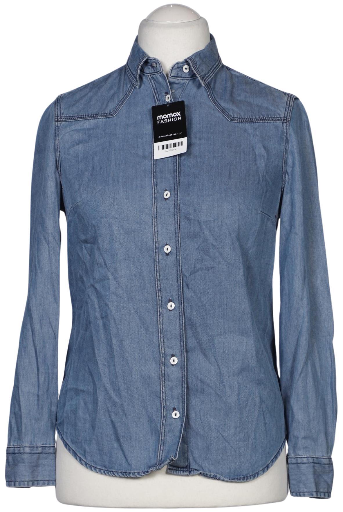 

Massimo Dutti Damen Bluse, blau, Gr. 38