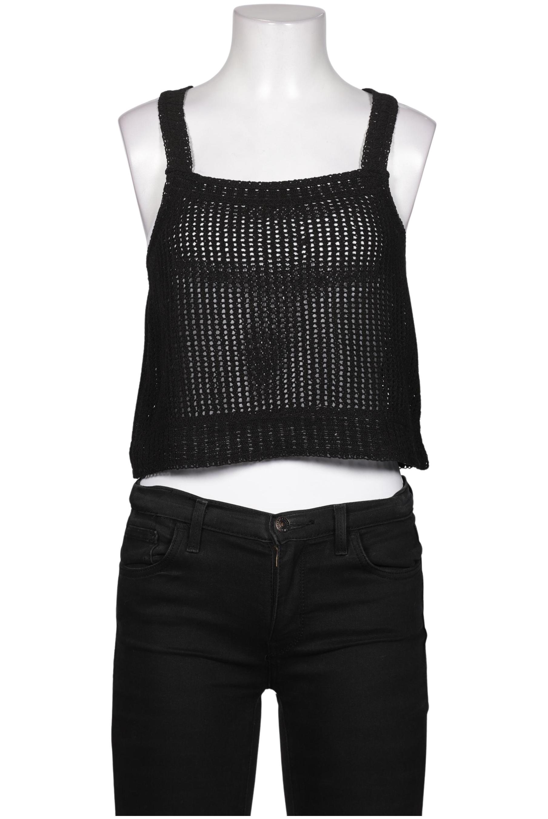 

Massimo Dutti Damen Top, schwarz, Gr. 36