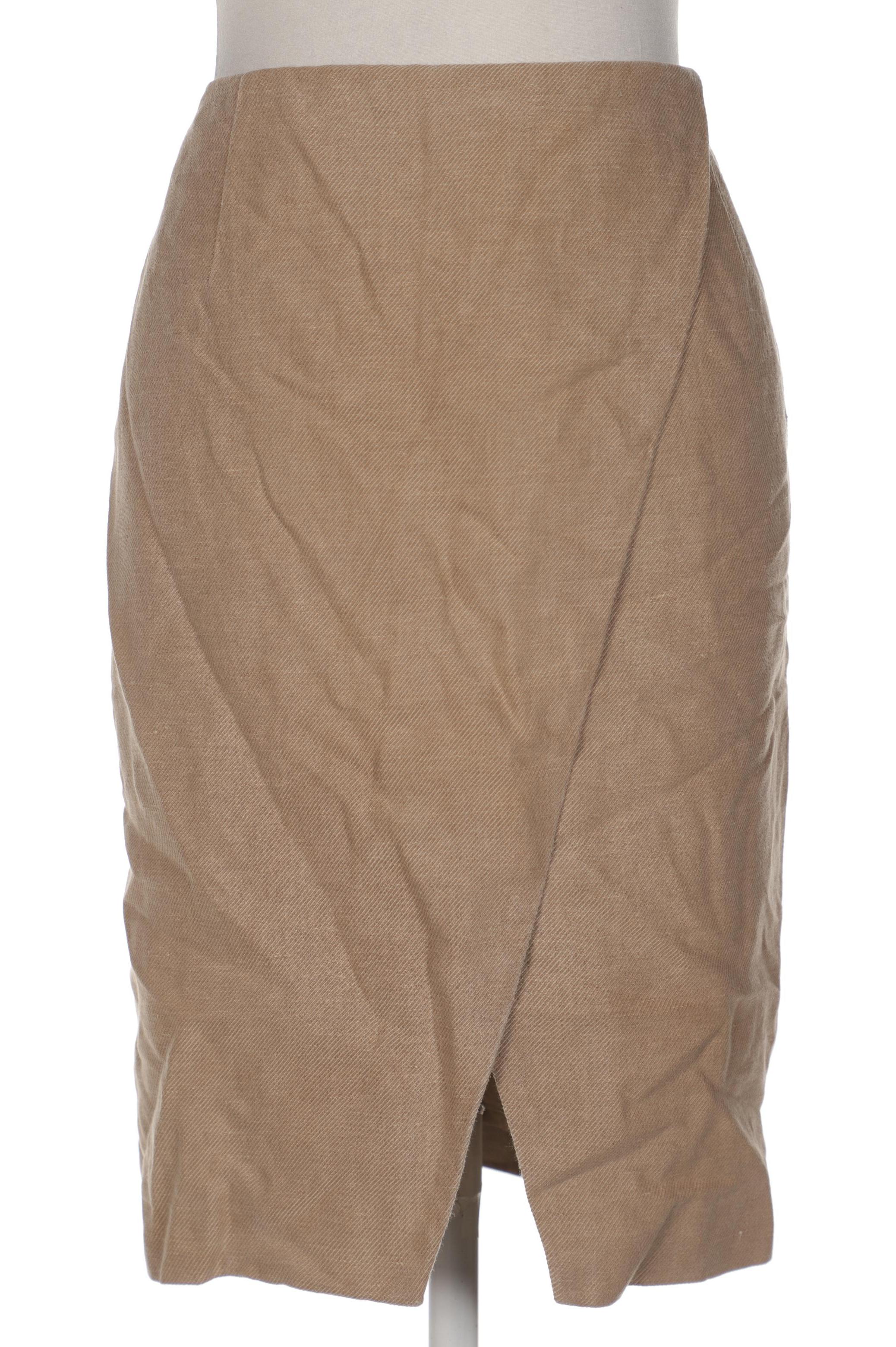 

Massimo Dutti Damen Rock, beige, Gr. 40