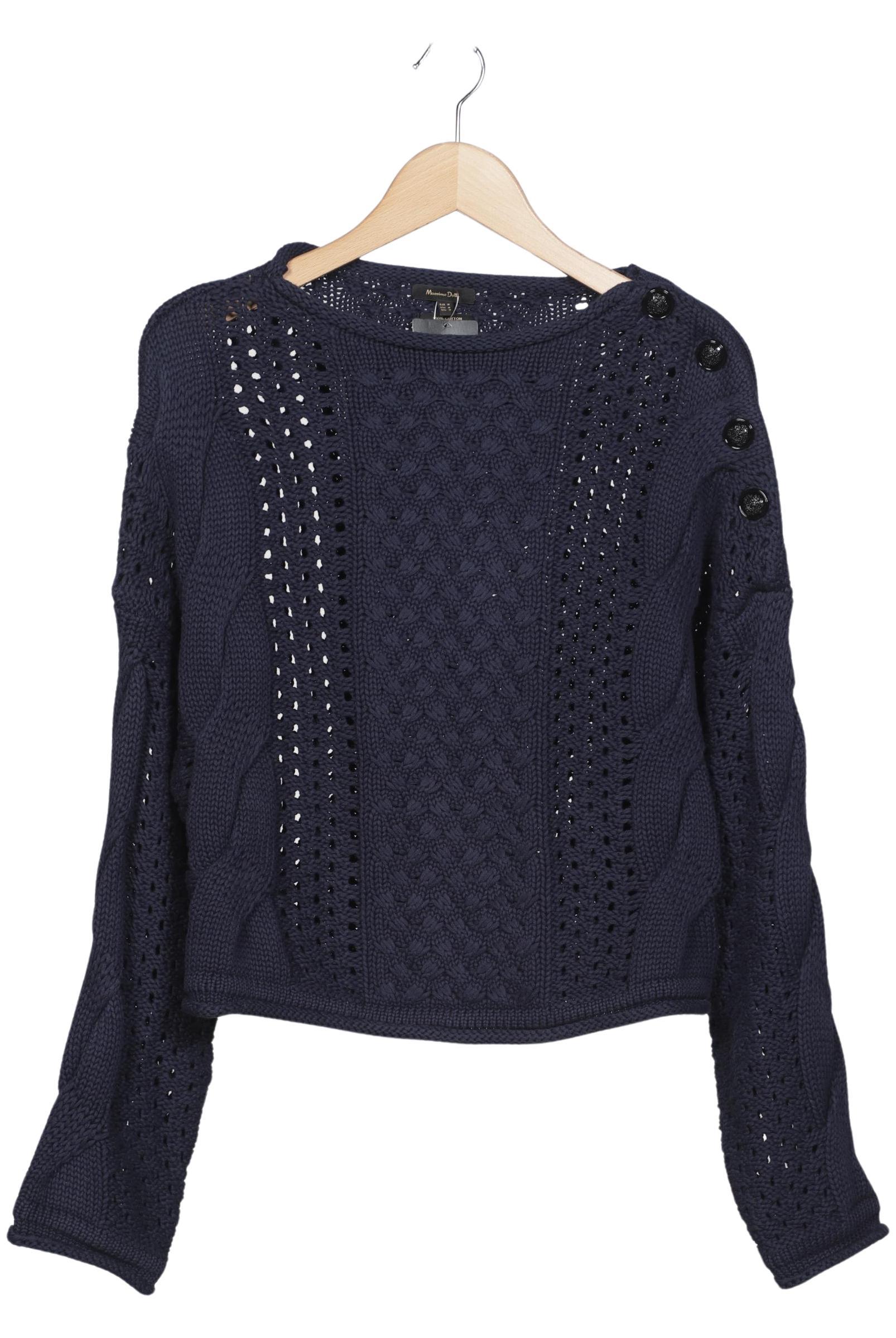 

Massimo Dutti Damen Pullover, marineblau, Gr. 38