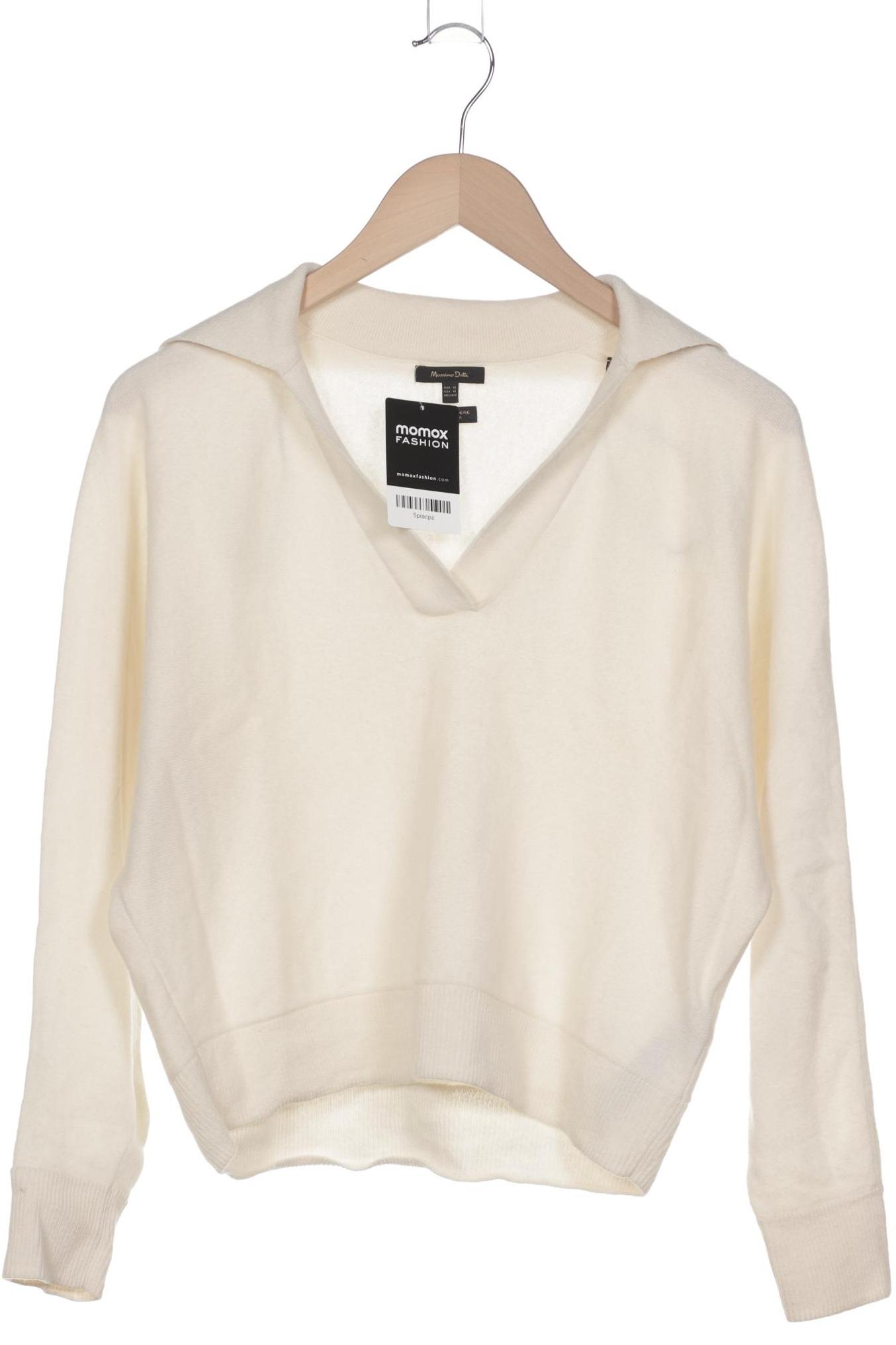 

Massimo Dutti Damen Pullover, cremeweiß, Gr. 34