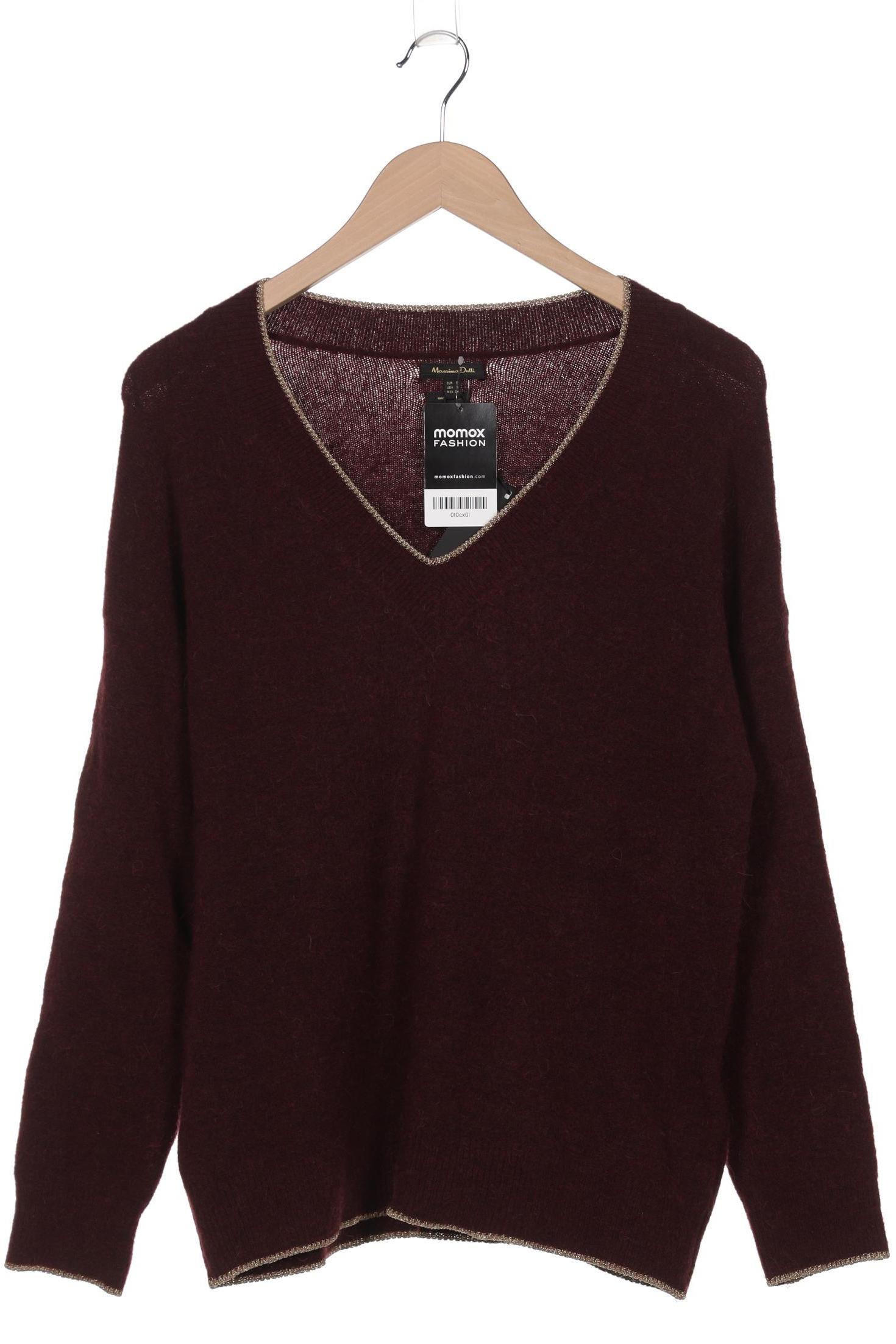 

Massimo Dutti Damen Pullover, bordeaux, Gr. 36