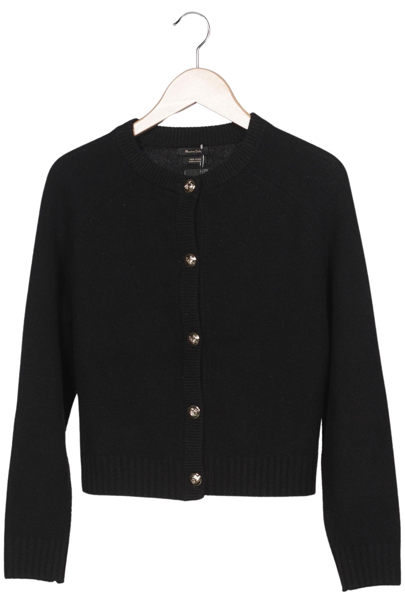 

Massimo Dutti Damen Strickjacke, schwarz, Gr. 36