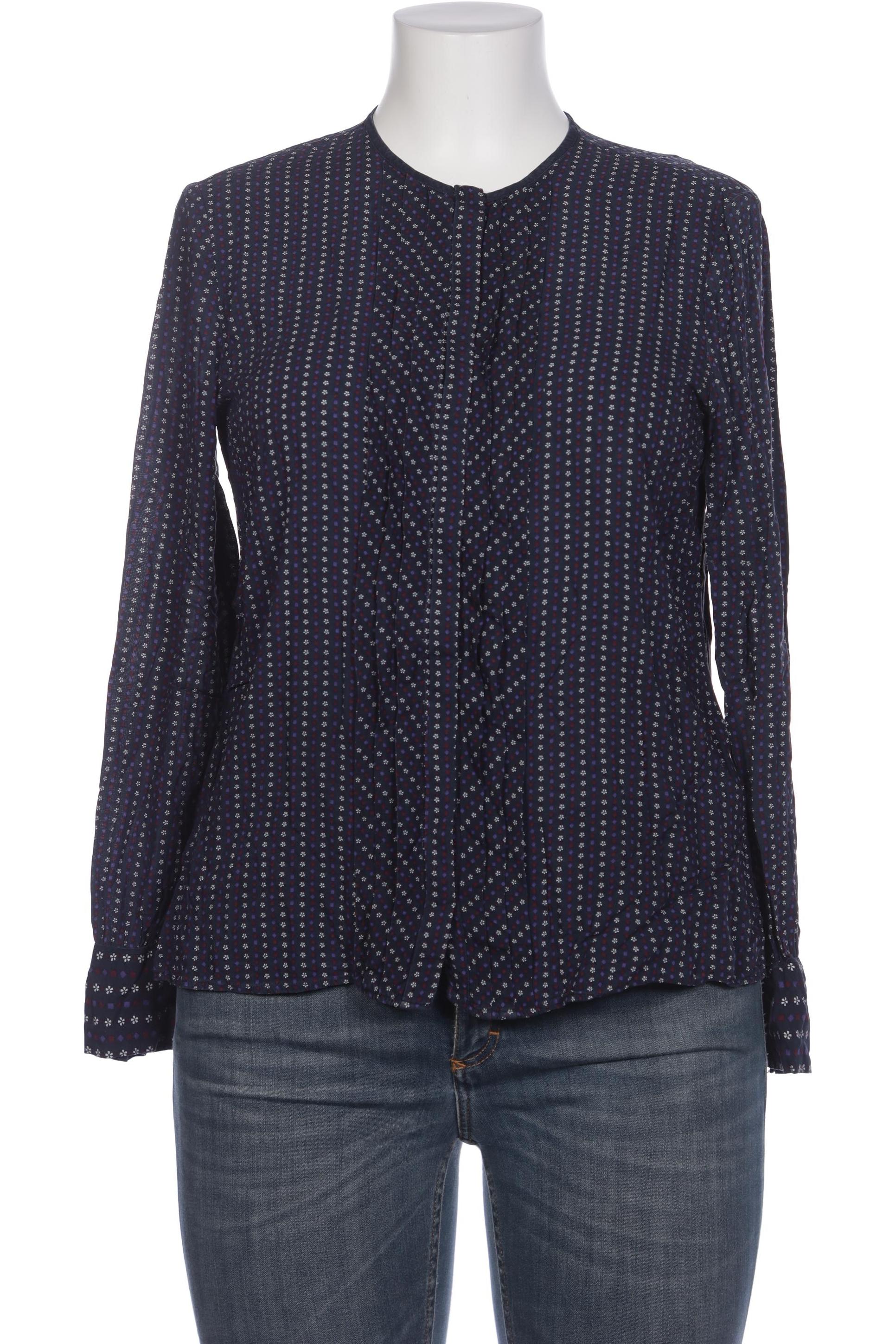 

Massimo Dutti Damen Bluse, marineblau, Gr. 42