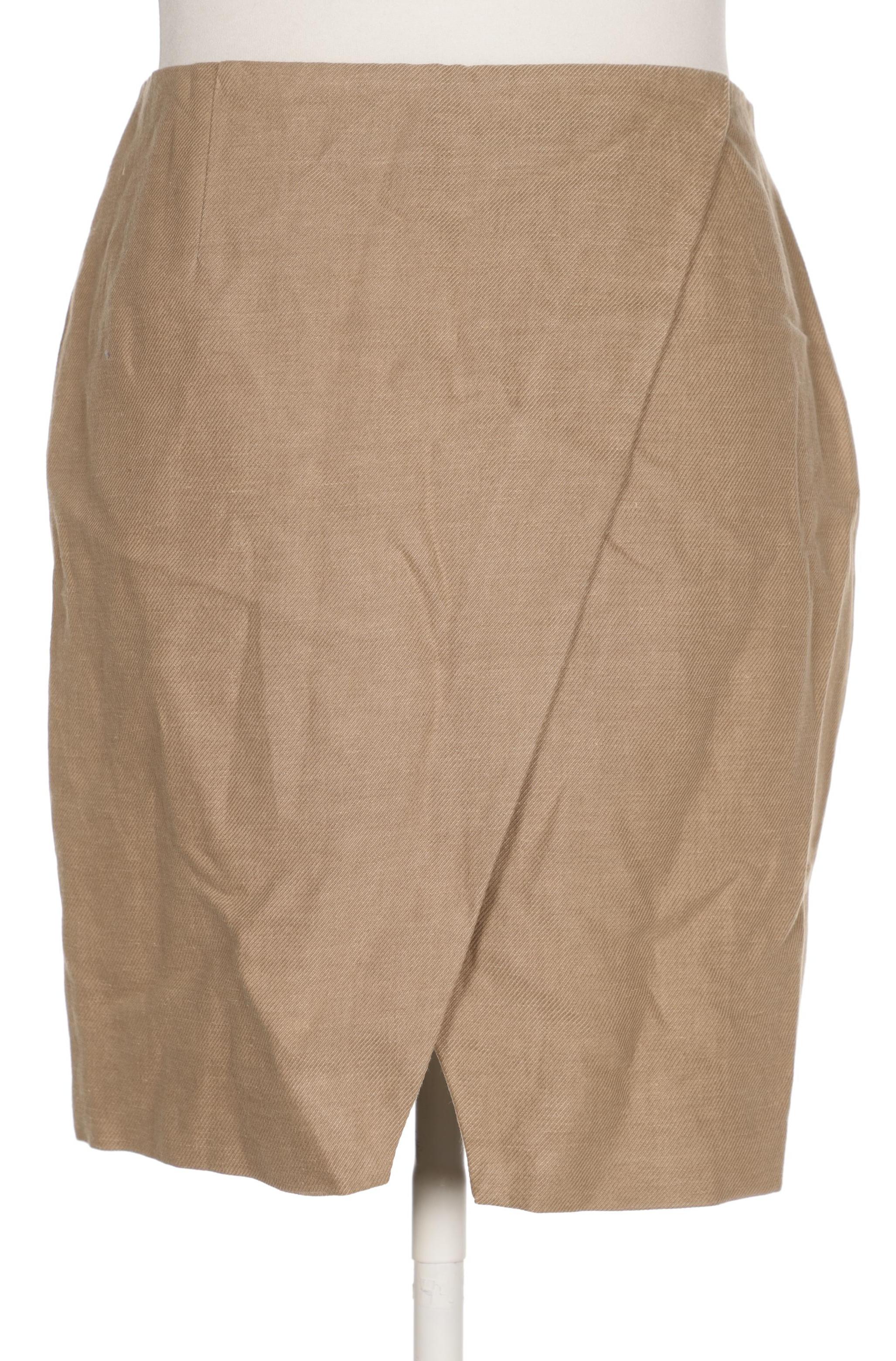

Massimo Dutti Damen Rock, beige, Gr. 42