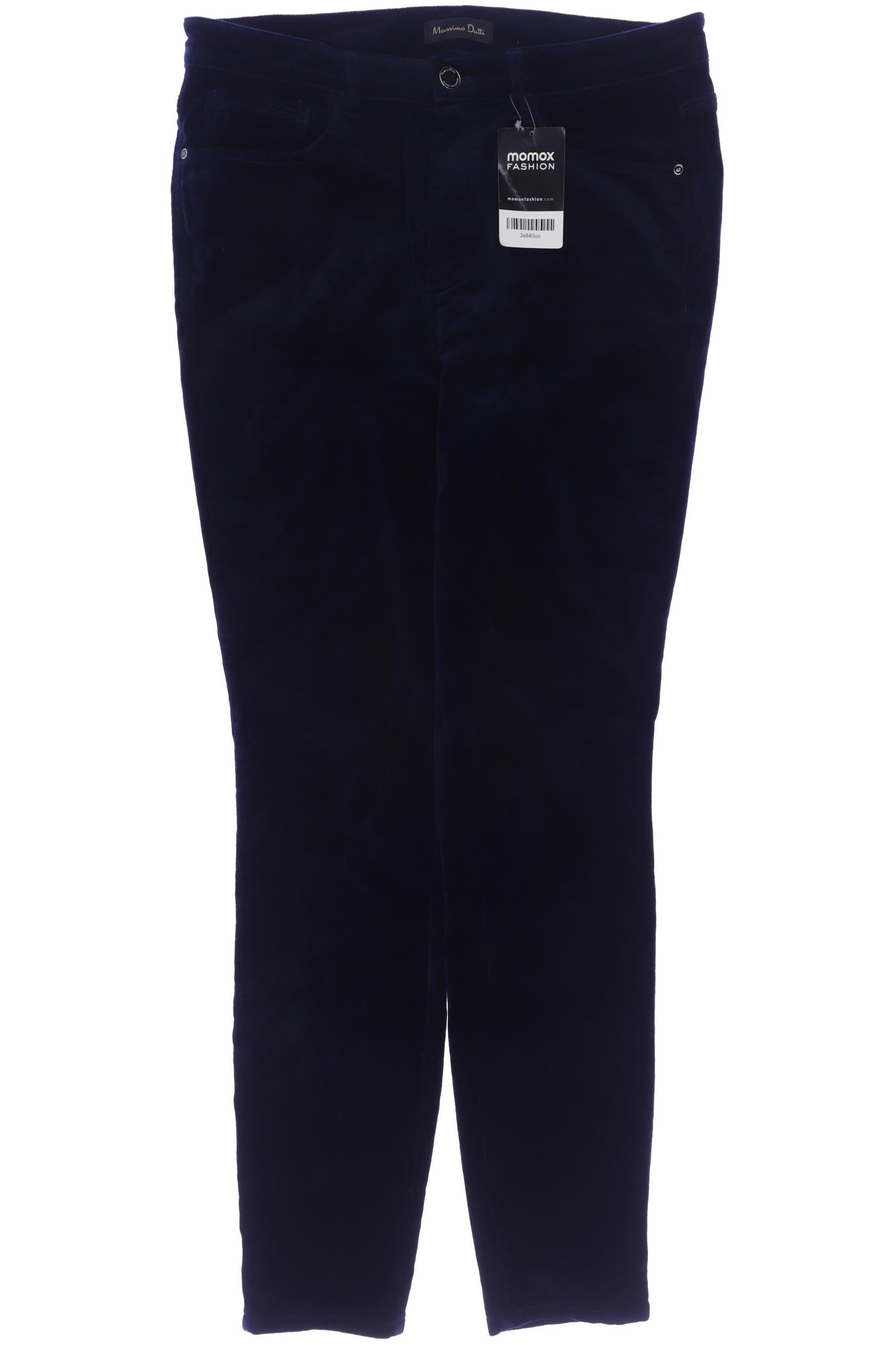 

Massimo Dutti Damen Stoffhose, marineblau, Gr. 30