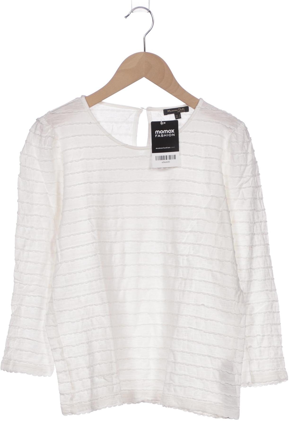 

Massimo Dutti Damen Langarmshirt, cremeweiß, Gr. 36