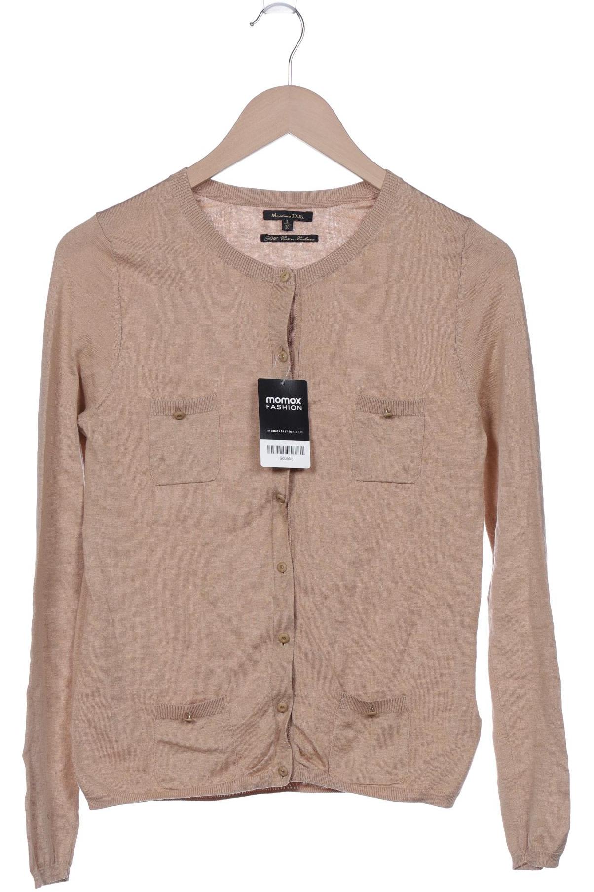 

Massimo Dutti Damen Strickjacke, beige, Gr. 36