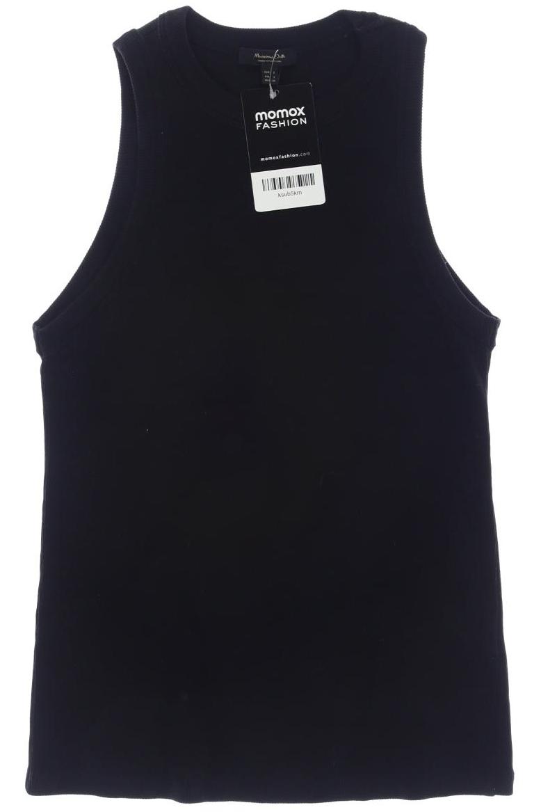

Massimo Dutti Damen Top, schwarz, Gr. 36