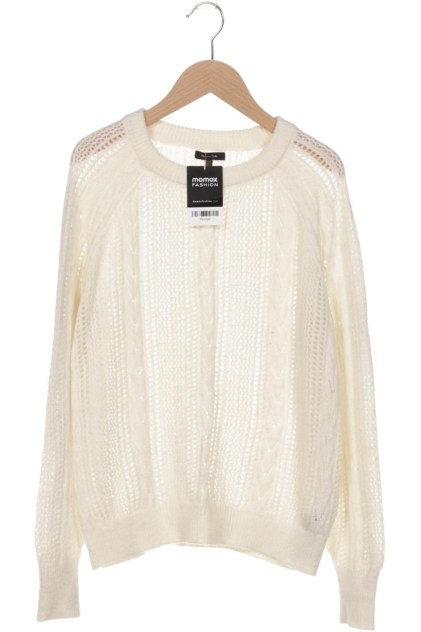 

Massimo Dutti Damen Pullover, cremeweiß, Gr. 38