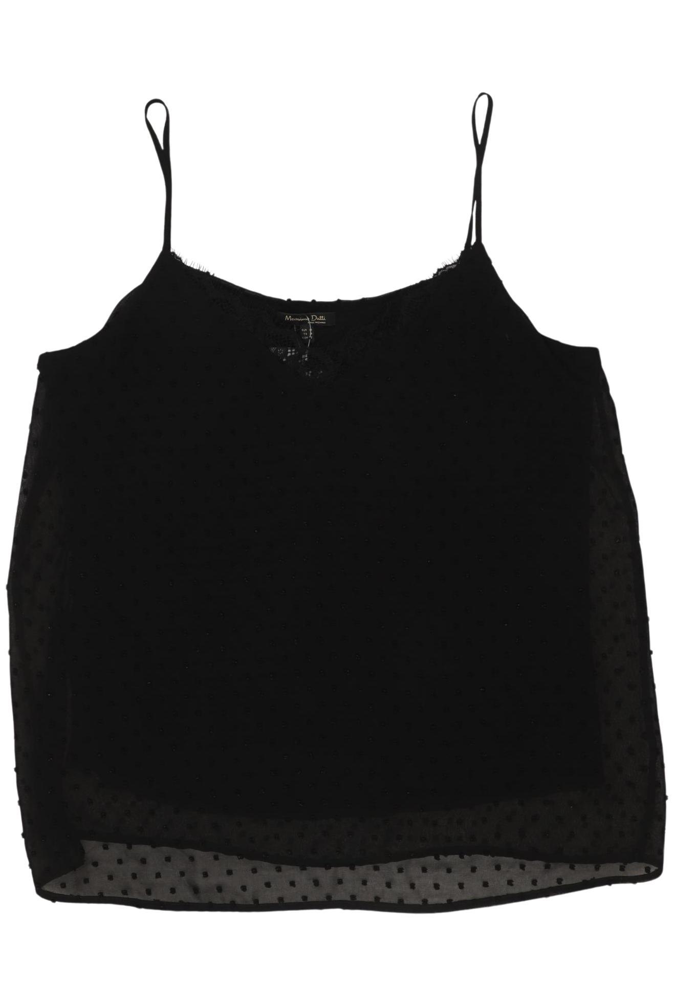 

Massimo Dutti Damen Top, schwarz, Gr. 38