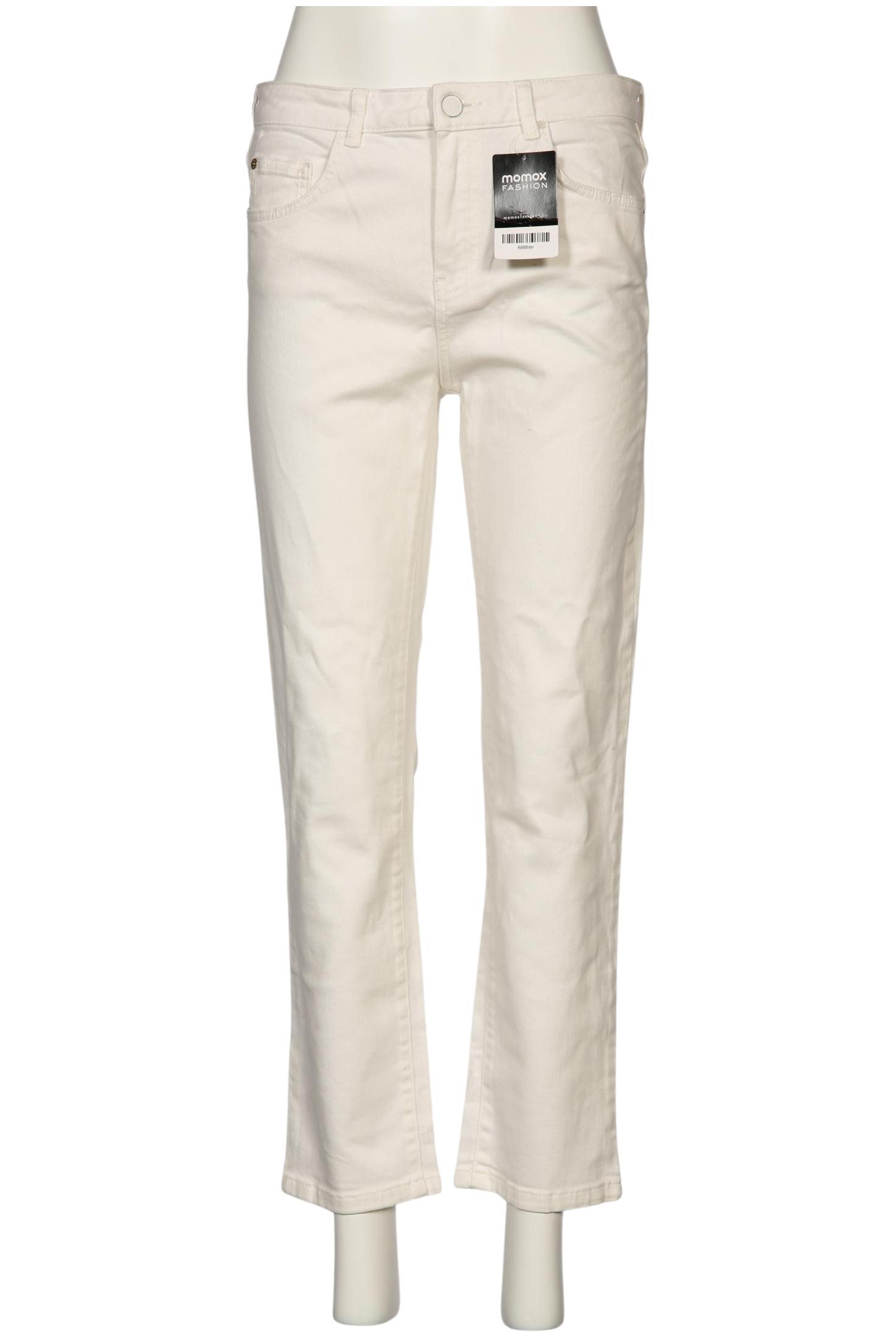 

Massimo Dutti Damen Jeans, cremeweiß, Gr. 40