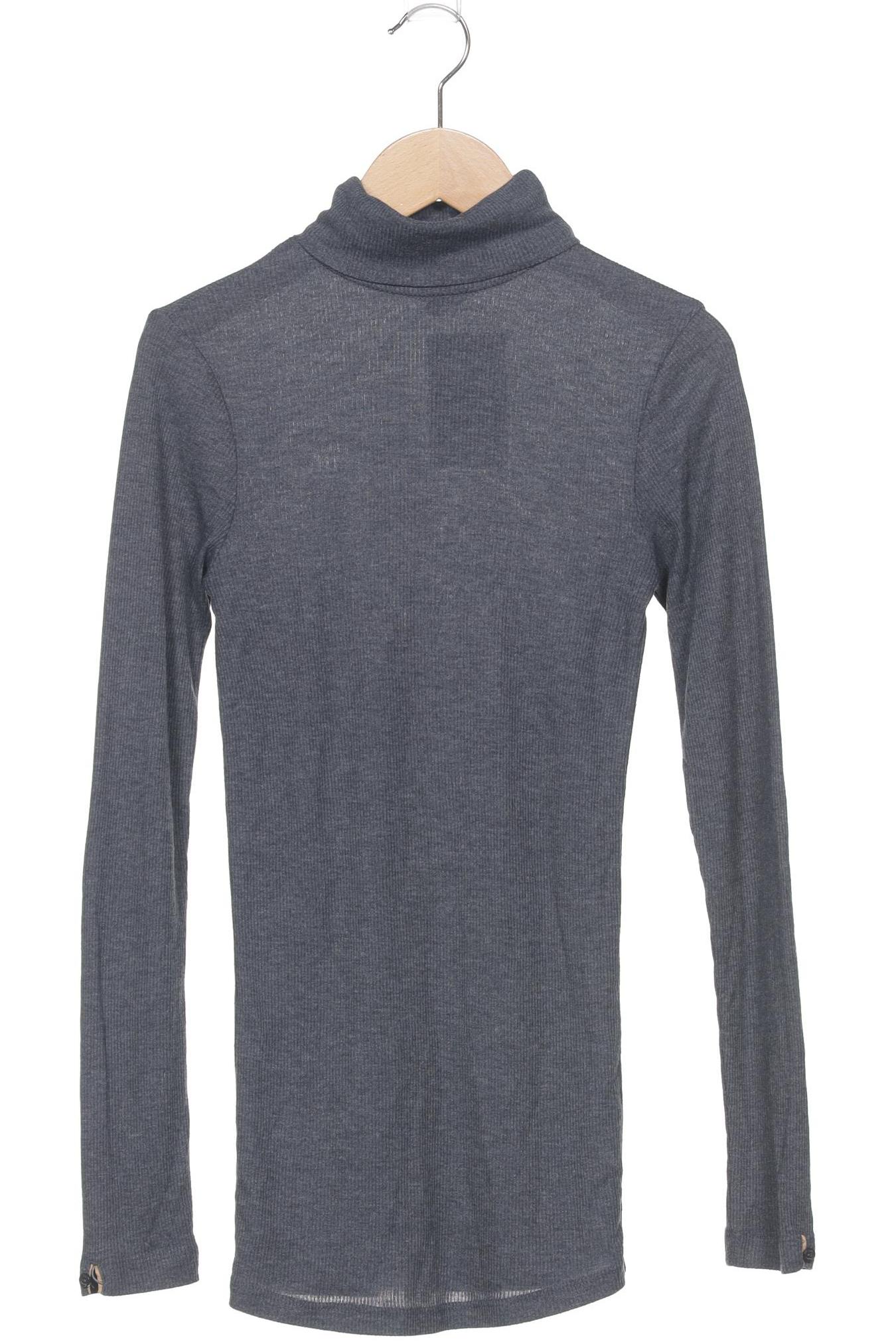 

Massimo Dutti Damen Langarmshirt, marineblau, Gr. 36