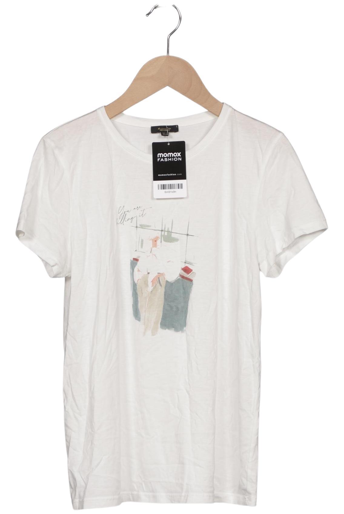 

Massimo Dutti Damen T-Shirt, weiß, Gr. 34