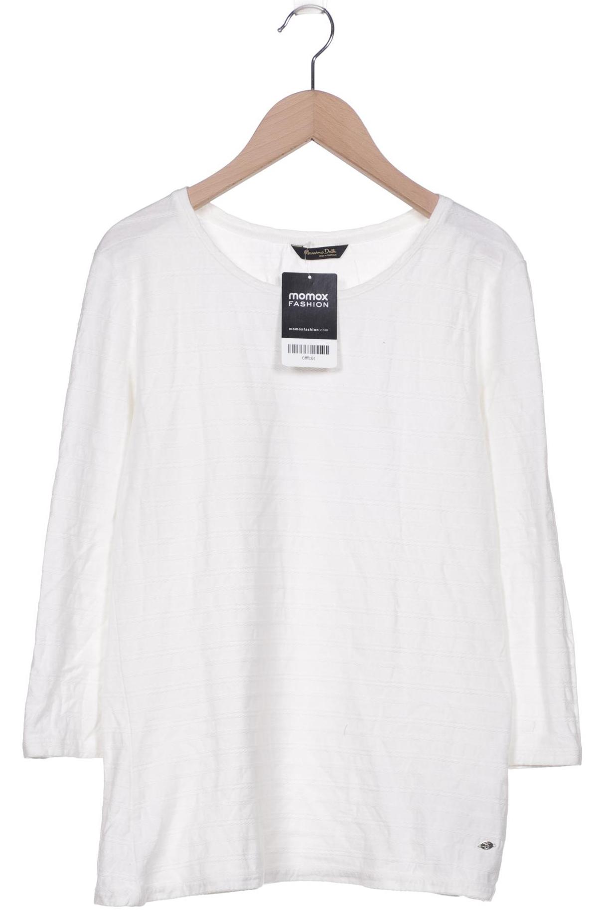 

Massimo Dutti Damen Langarmshirt, cremeweiß