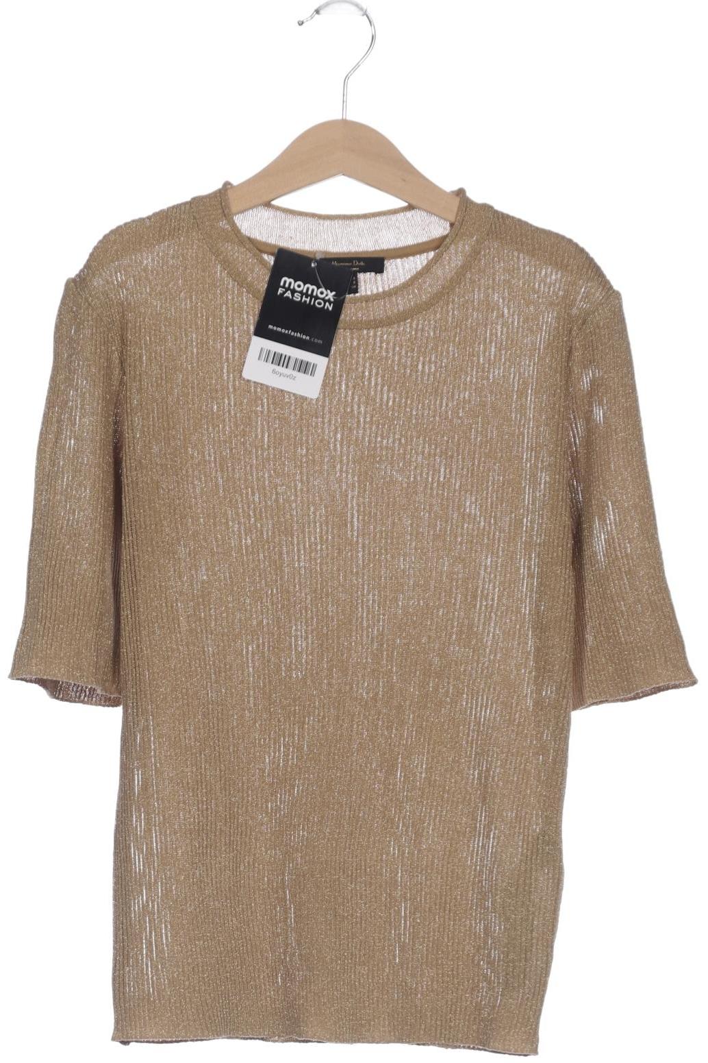

Massimo Dutti Damen T-Shirt, gold, Gr. 36