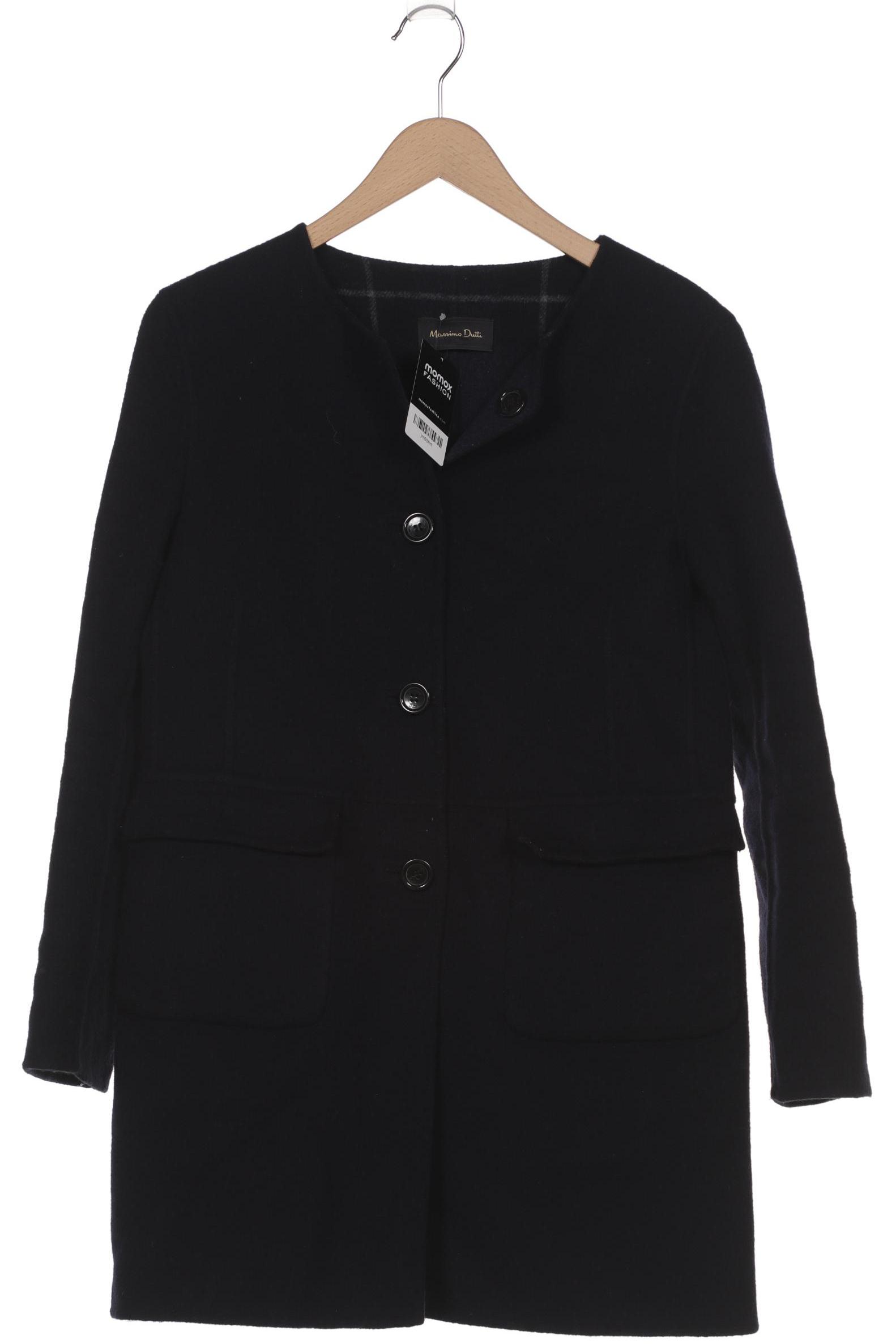 

Massimo Dutti Damen Mantel, marineblau, Gr. 38