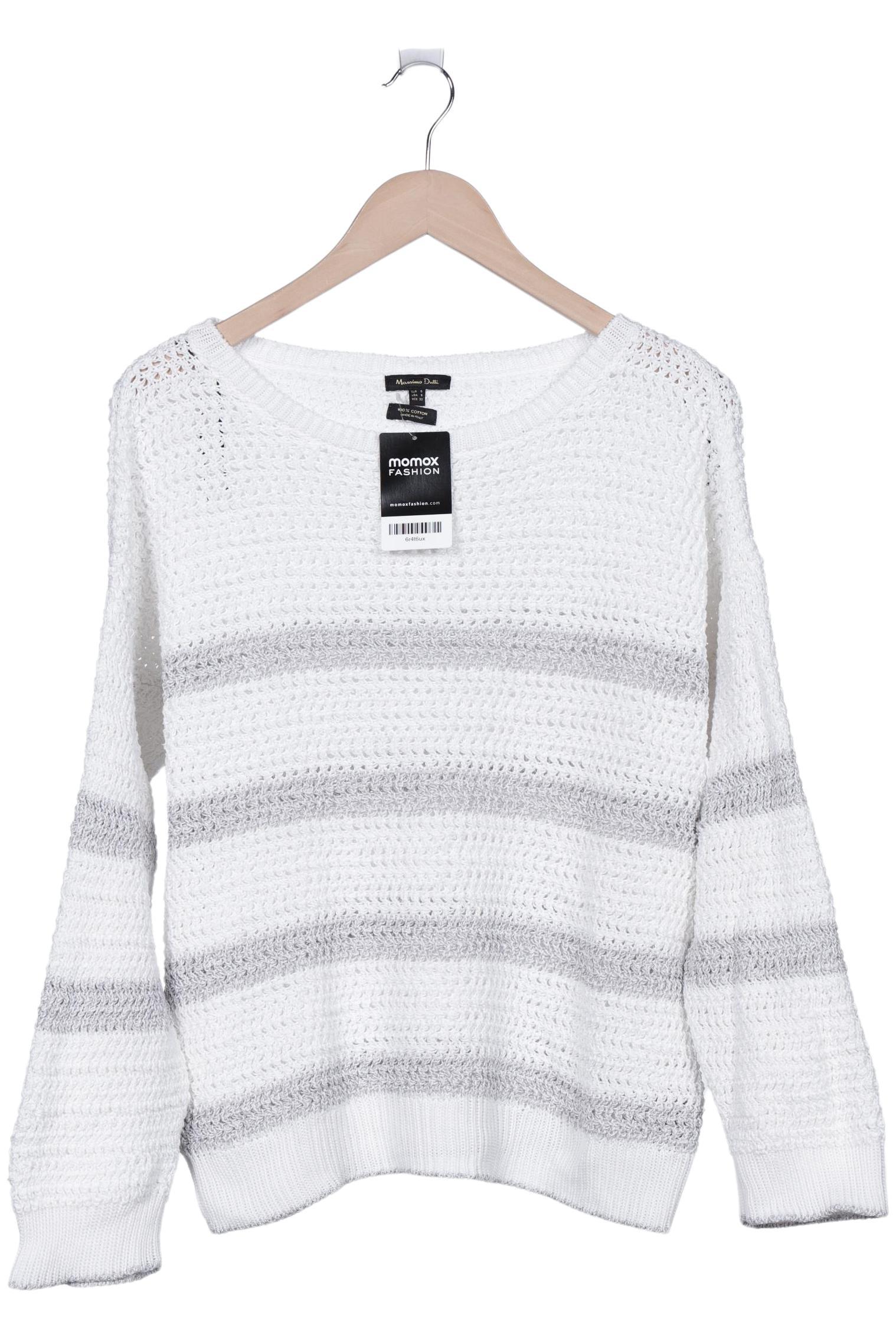 

Massimo Dutti Damen Pullover, cremeweiß, Gr. 36