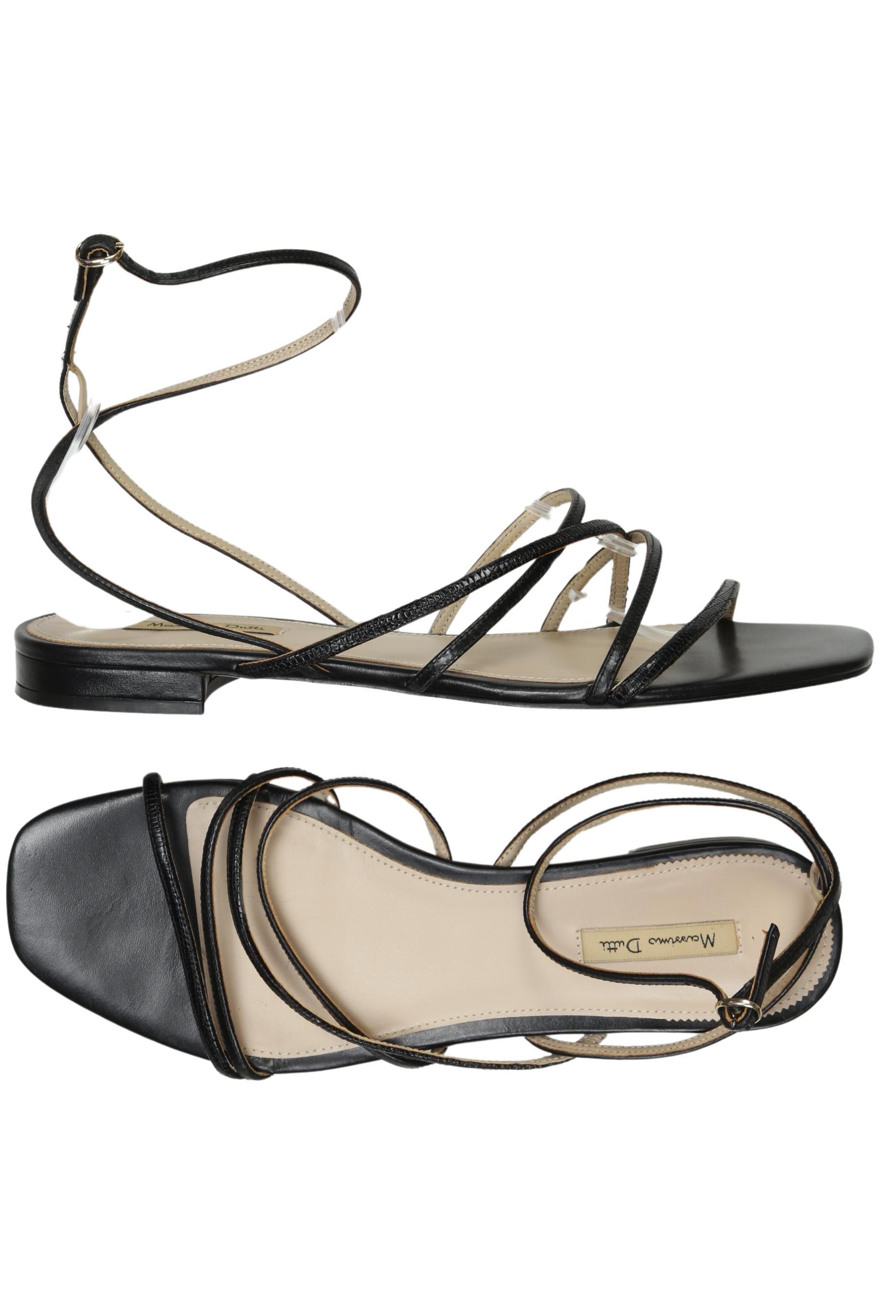 

Massimo Dutti Damen Sandale, schwarz, Gr. 40