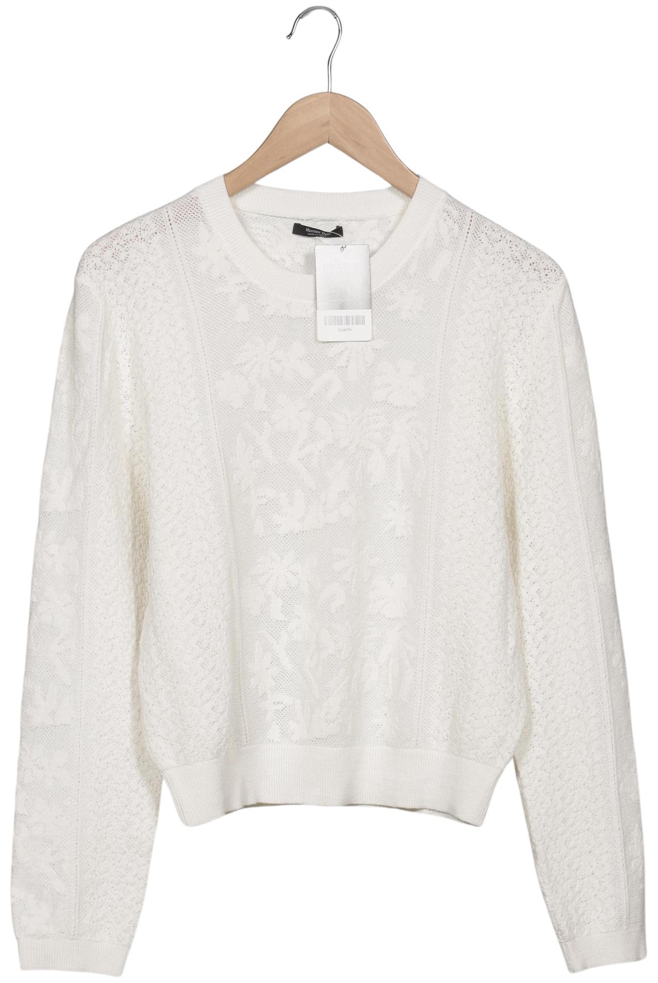 

Massimo Dutti Damen Pullover, weiß, Gr. 36