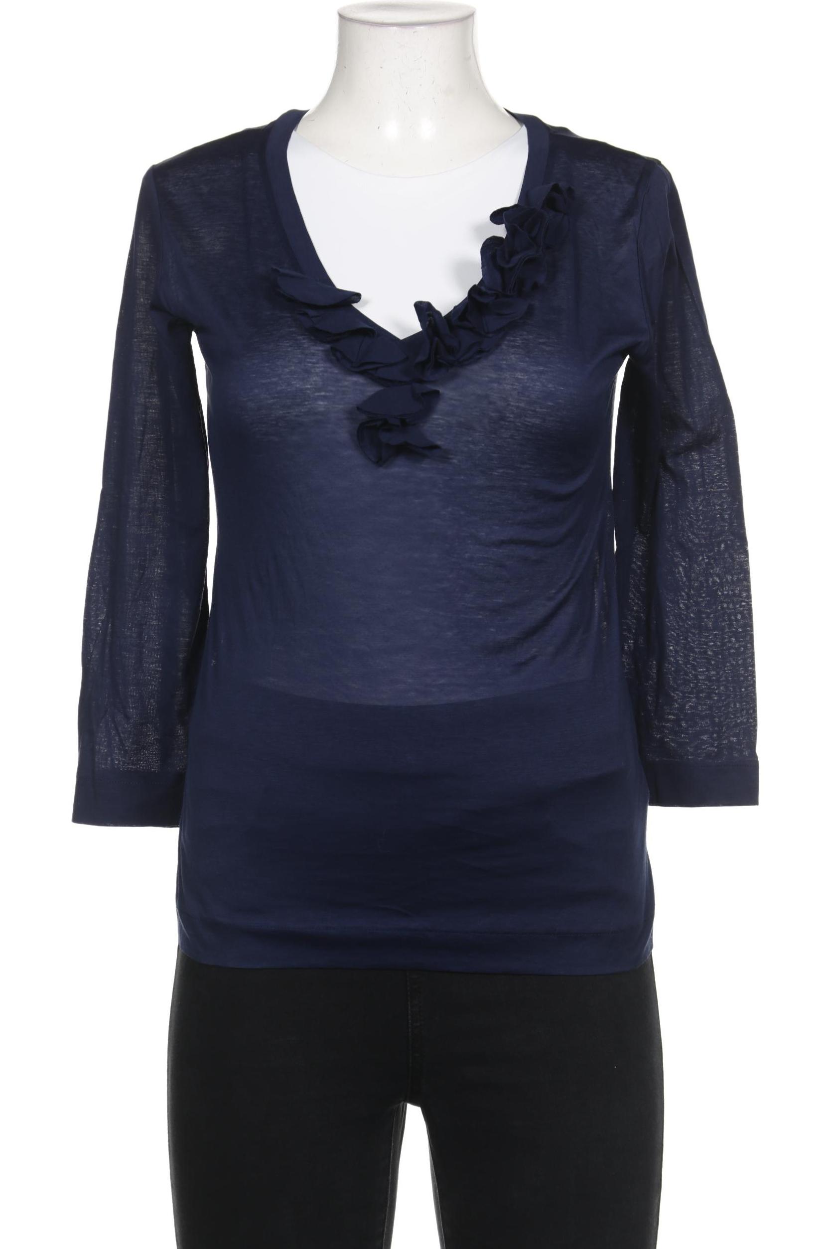 

Massimo Dutti Damen Langarmshirt, marineblau