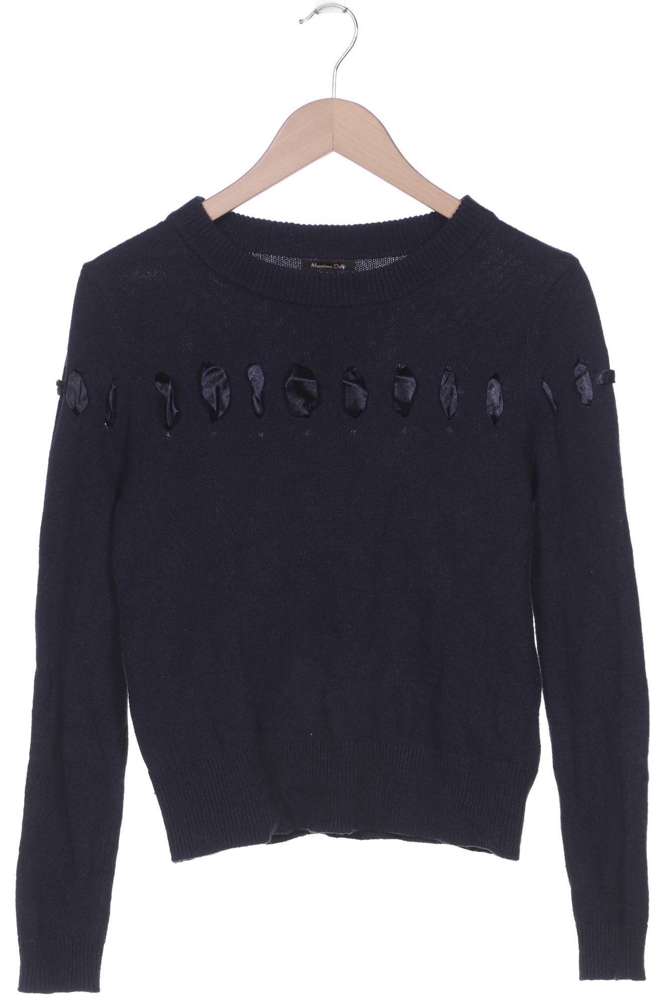 

Massimo Dutti Damen Pullover, marineblau, Gr. 36