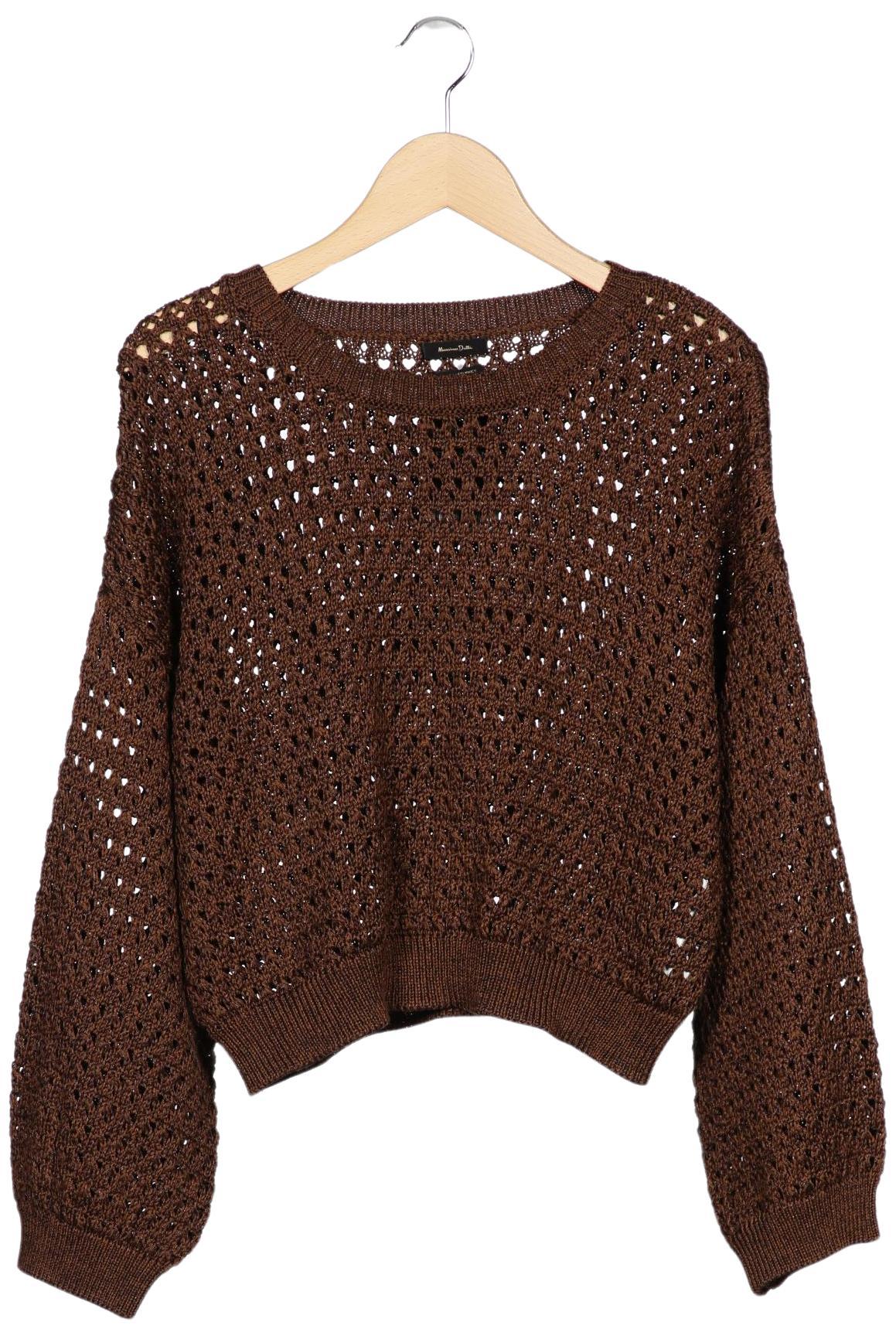 

Massimo Dutti Damen Pullover, braun, Gr. 38