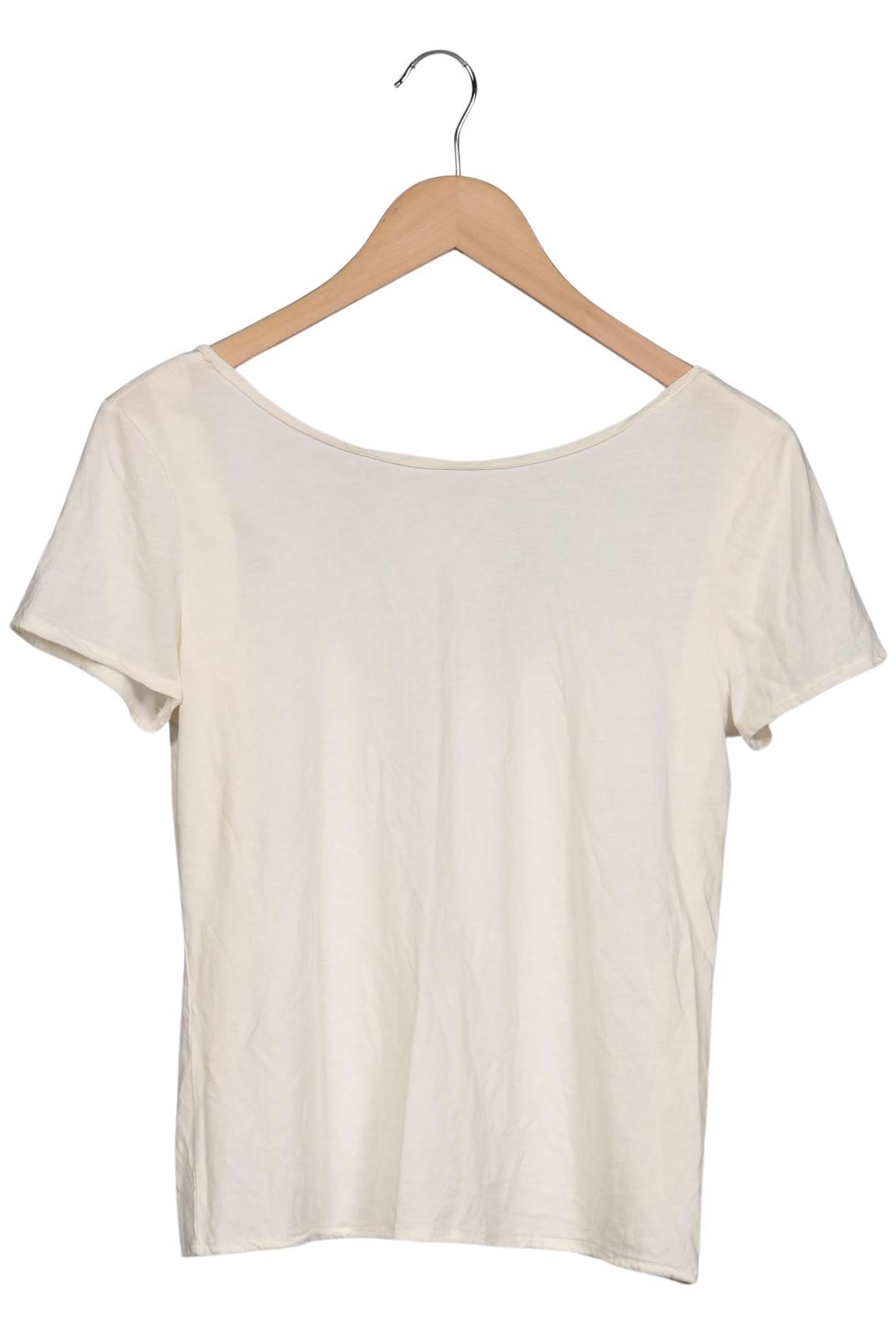 

Massimo Dutti Damen T-Shirt, cremeweiß, Gr. 38