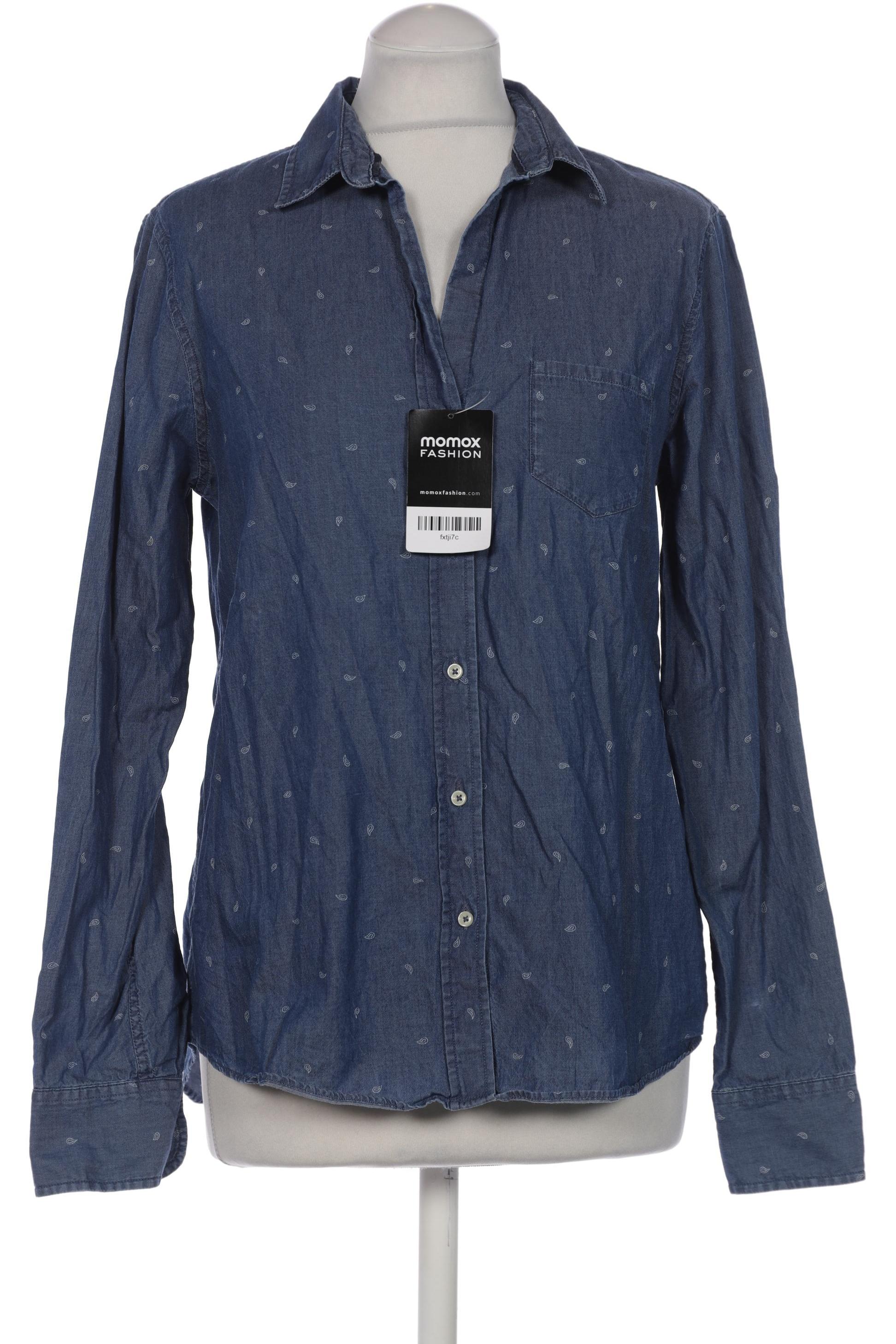 

Massimo Dutti Damen Bluse, blau, Gr. 40