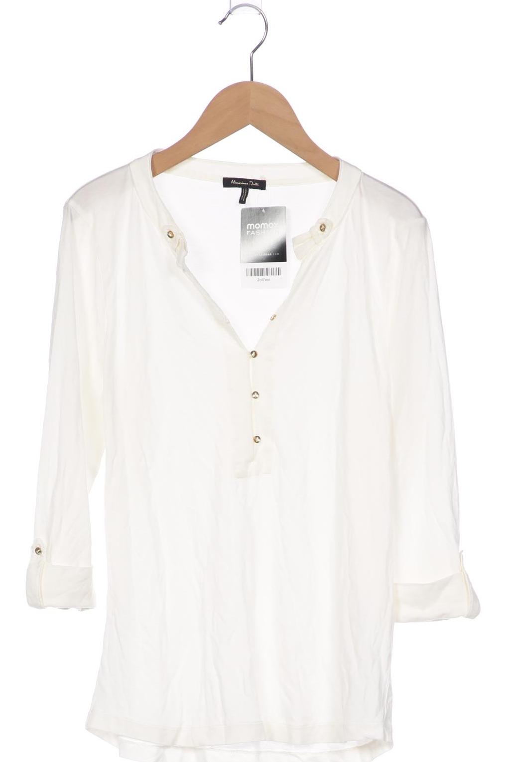 

Massimo Dutti Damen Langarmshirt, cremeweiß, Gr. 38