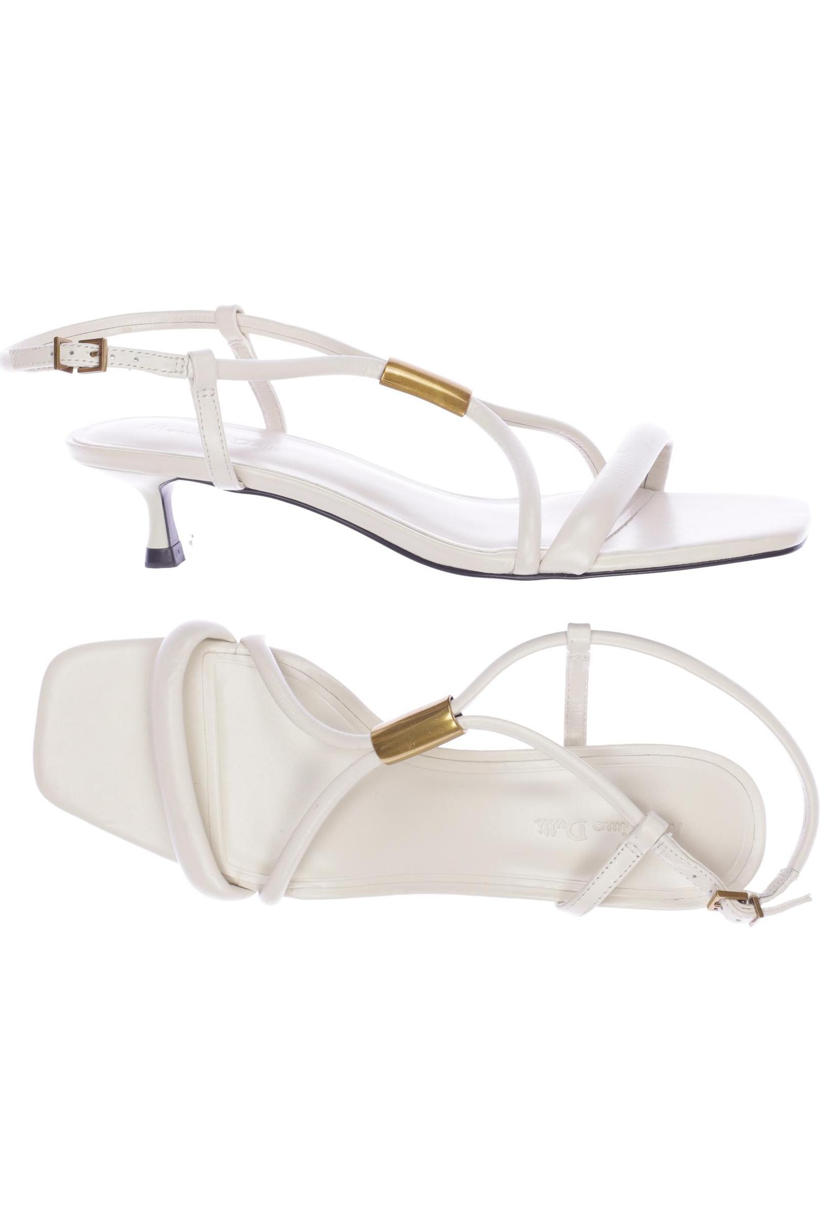 

Massimo Dutti Damen Sandale, cremeweiß, Gr. 40