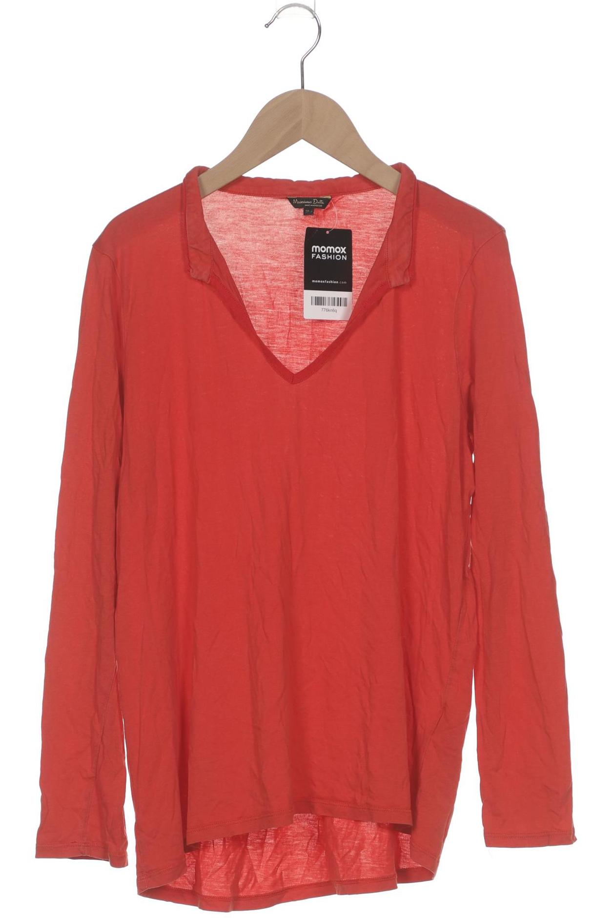 

Massimo Dutti Damen Langarmshirt, rot, Gr. 42
