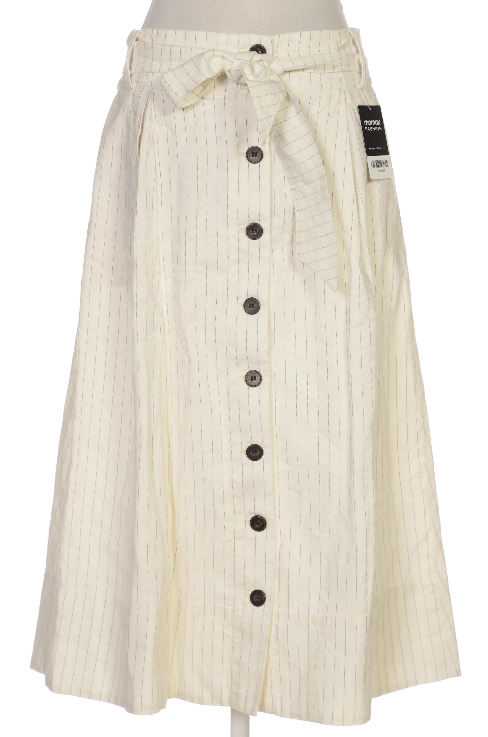 

Massimo Dutti Damen Rock, cremeweiß, Gr. 38