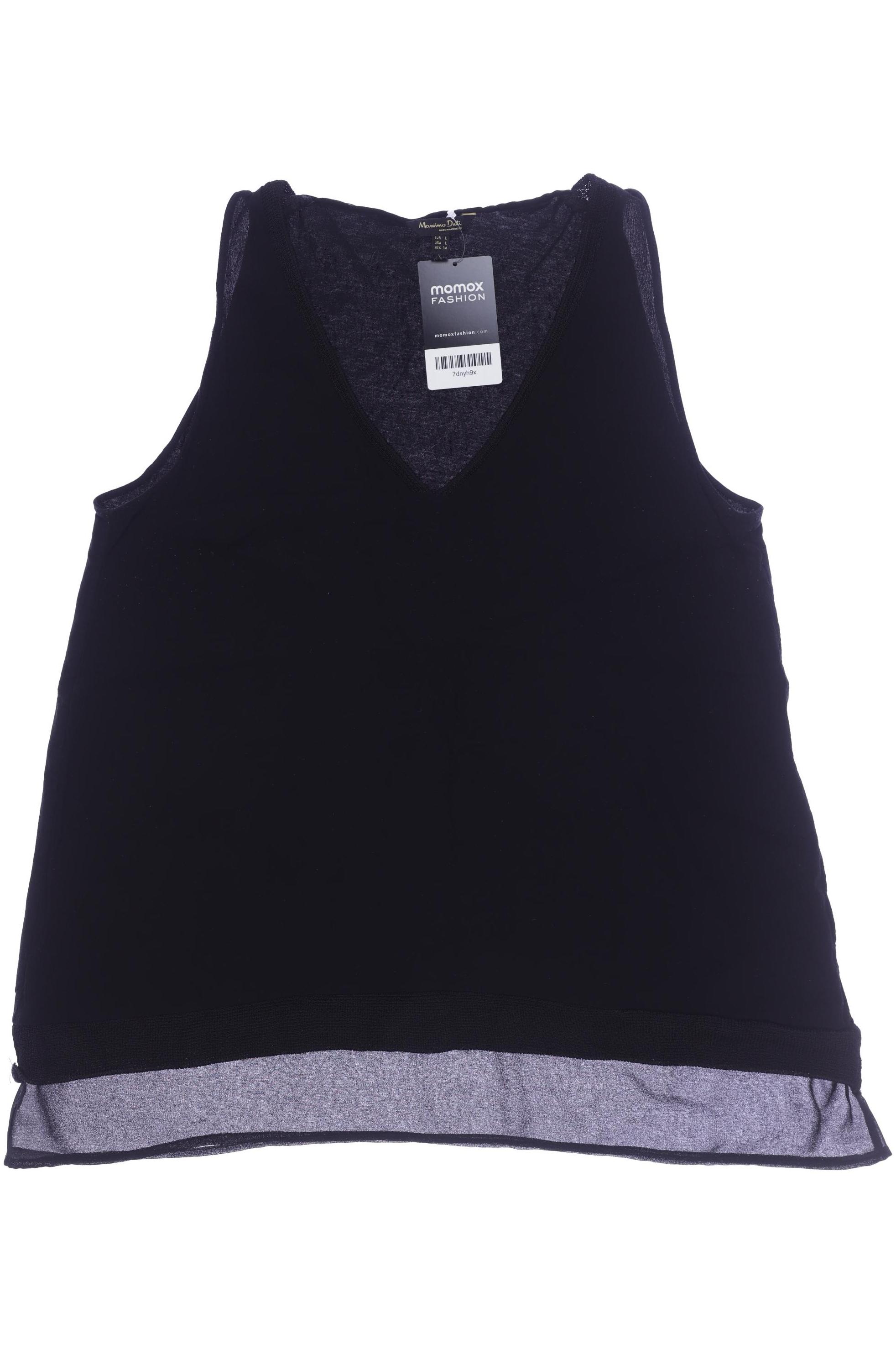 

Massimo Dutti Damen Top, schwarz, Gr. 42