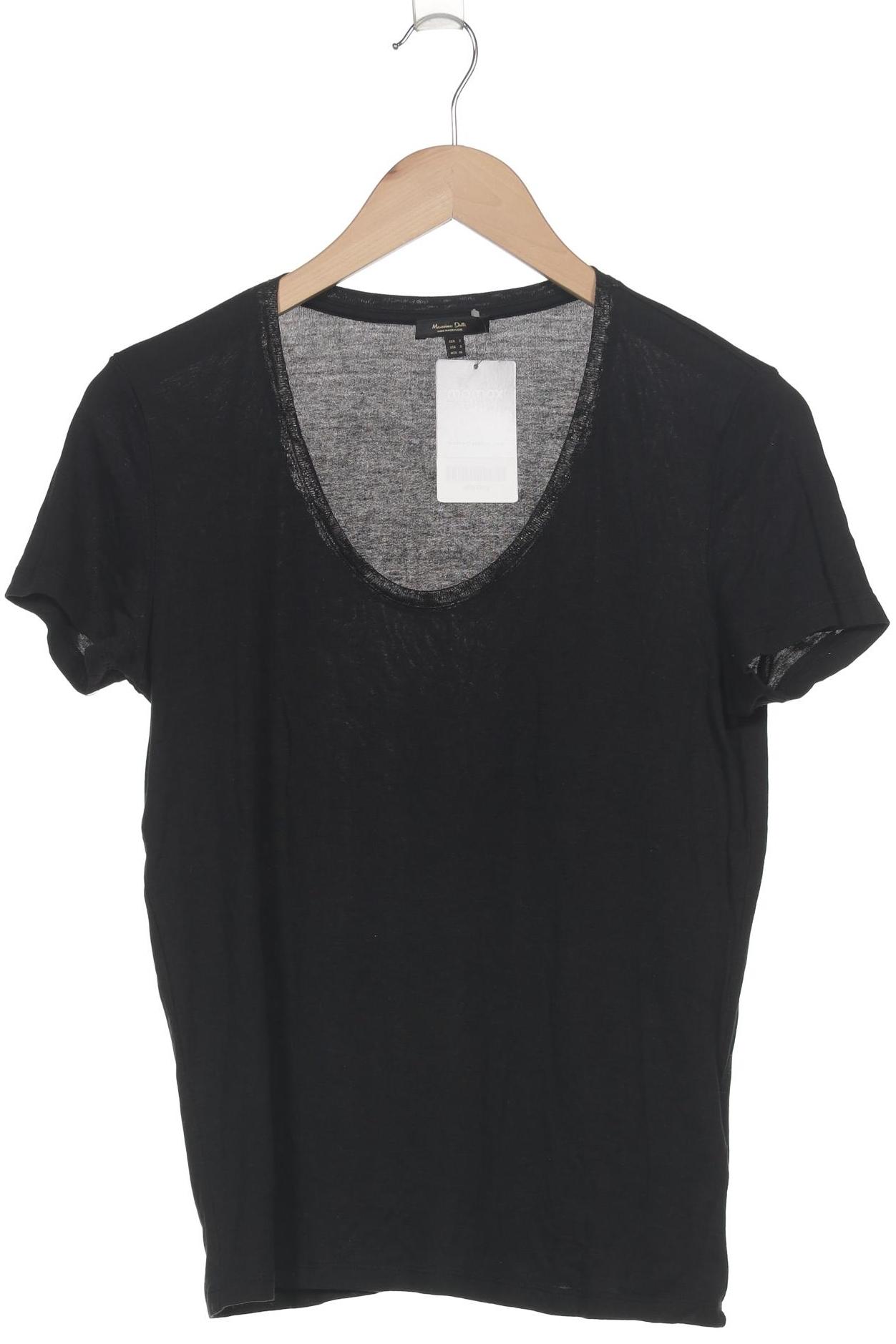 

Massimo Dutti Damen T-Shirt, schwarz, Gr. 36