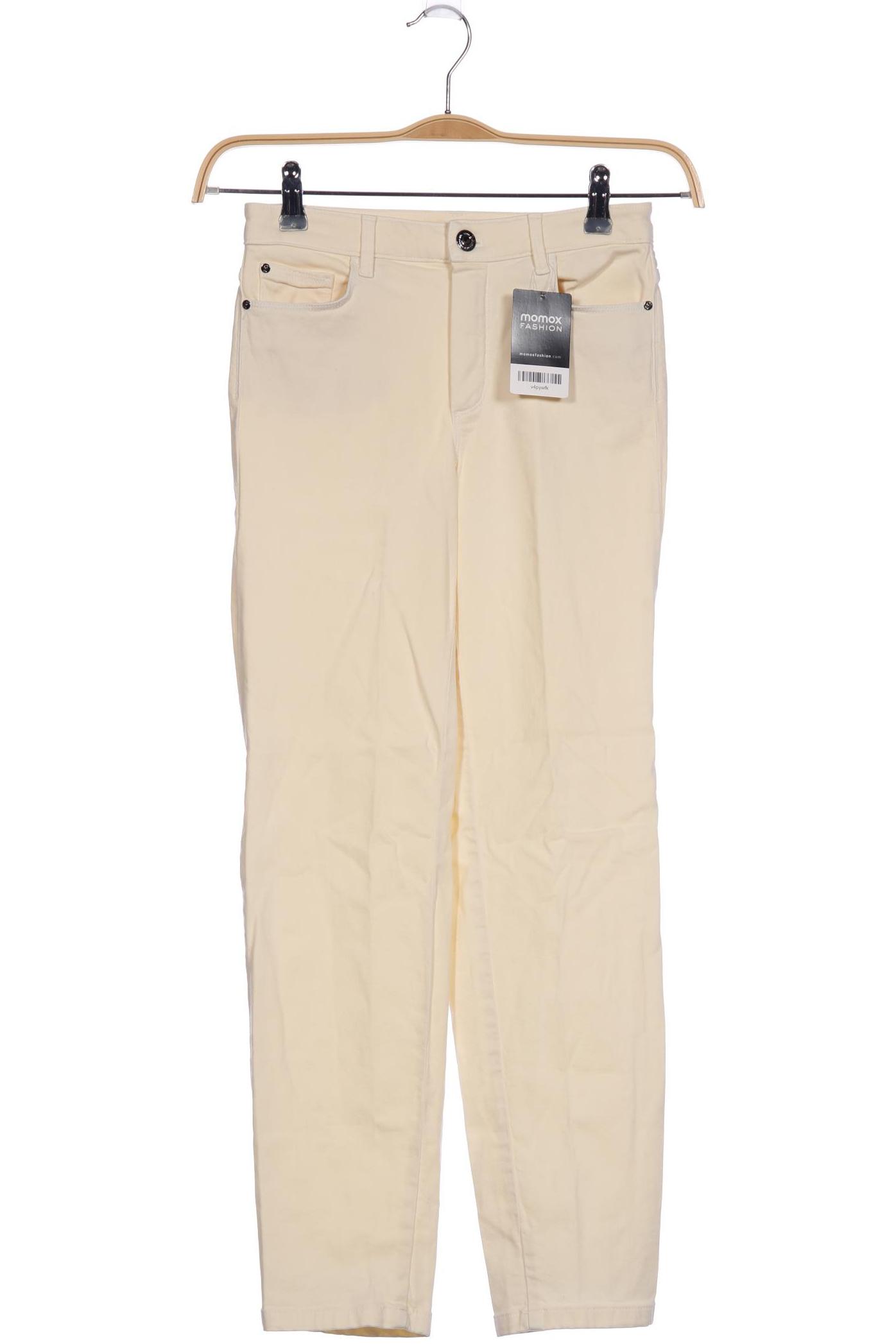 

Massimo Dutti Damen Jeans, cremeweiß, Gr. 34