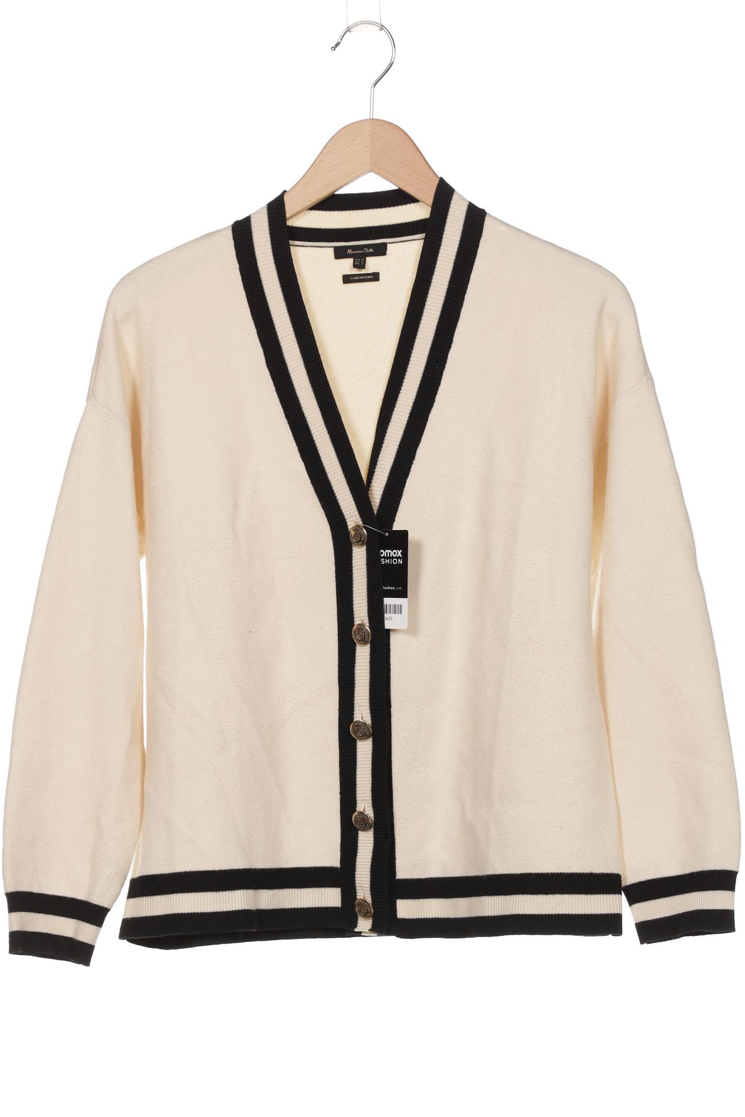 

Massimo Dutti Damen Strickjacke, cremeweiß, Gr. 38