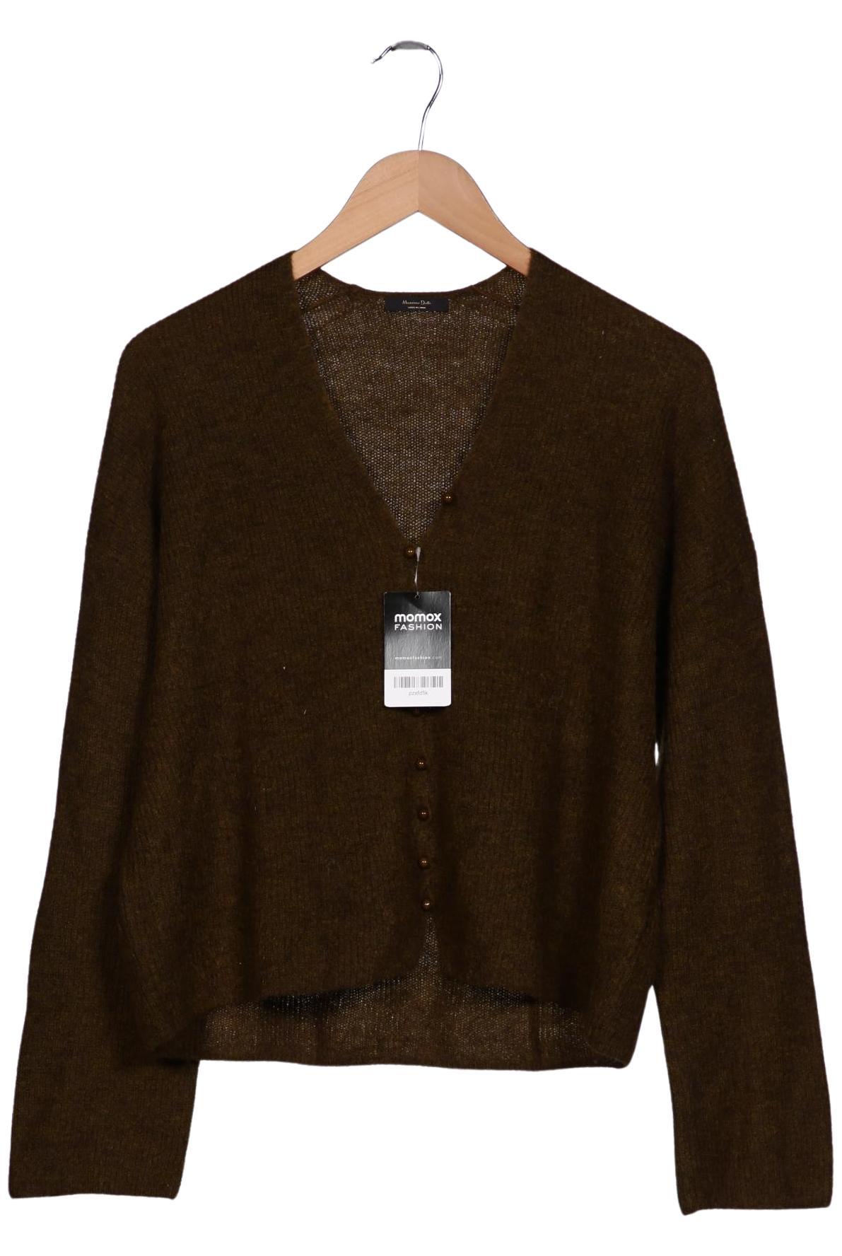 

Massimo Dutti Damen Strickjacke, grün, Gr. 38