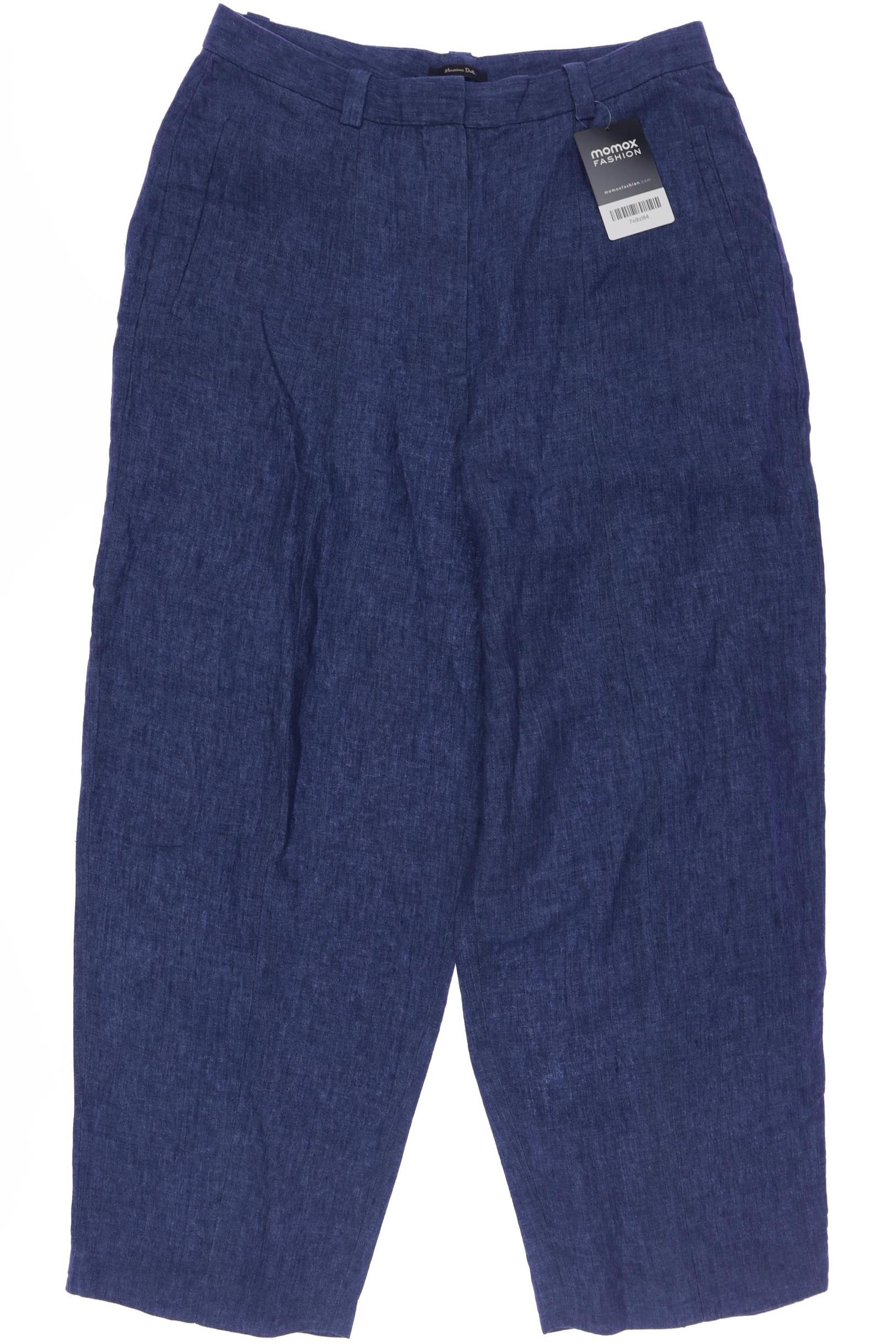 

Massimo Dutti Damen Stoffhose, blau, Gr. 40