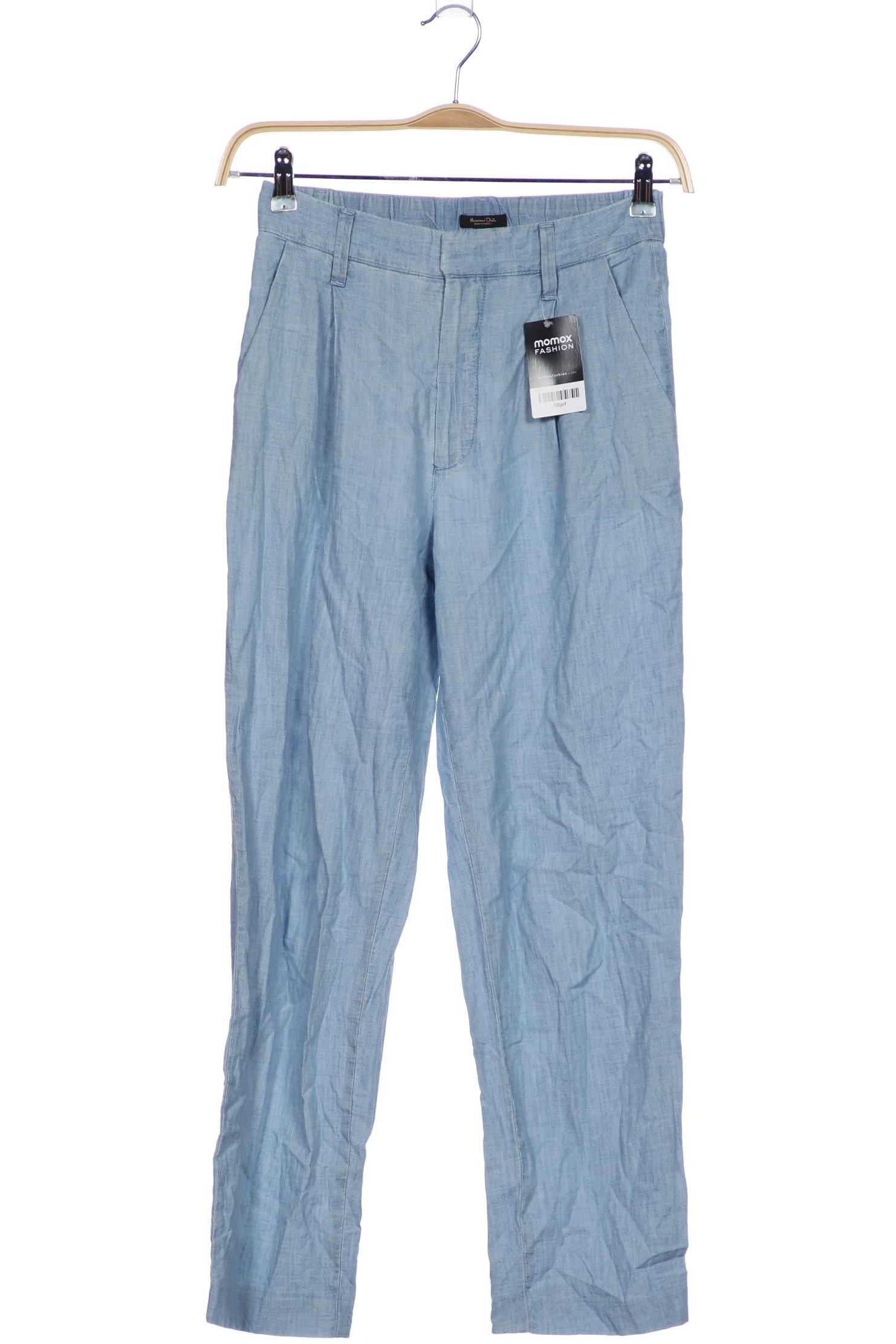 

Massimo Dutti Damen Stoffhose, hellblau, Gr. 34