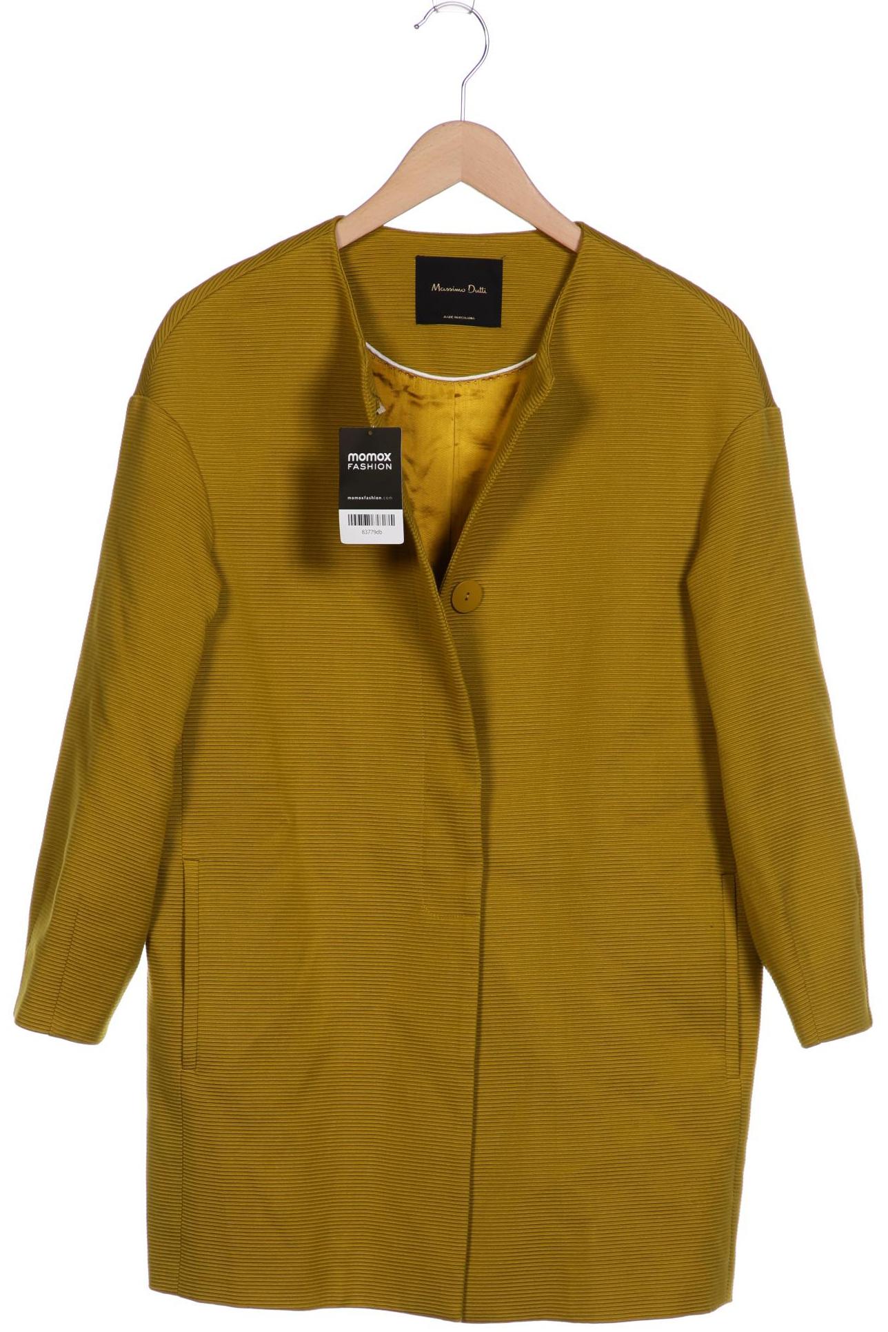 

Massimo Dutti Damen Mantel, grün, Gr. 36