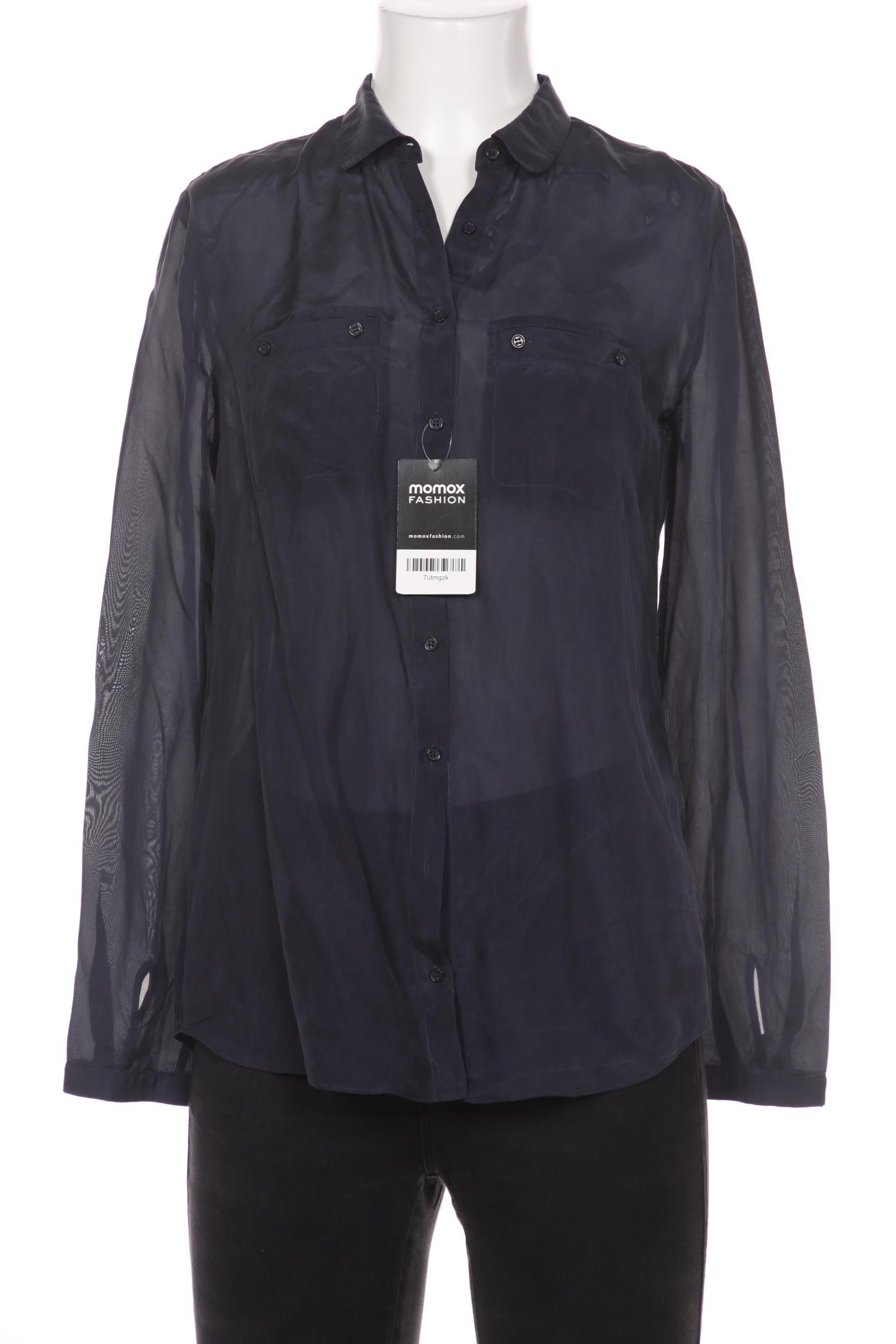 

Massimo Dutti Damen Bluse, marineblau, Gr. 36