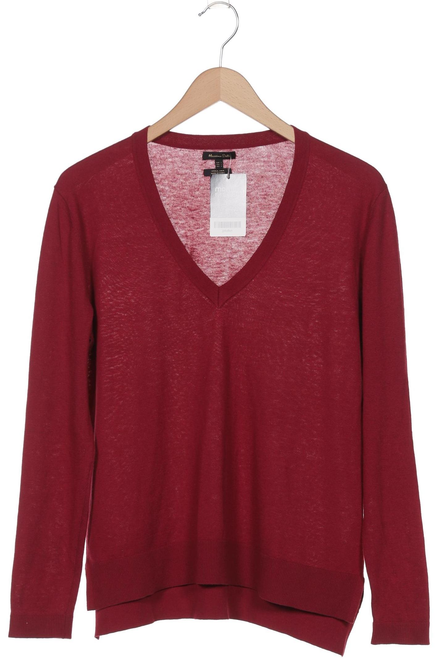 

Massimo Dutti Damen Pullover, bordeaux, Gr. 42