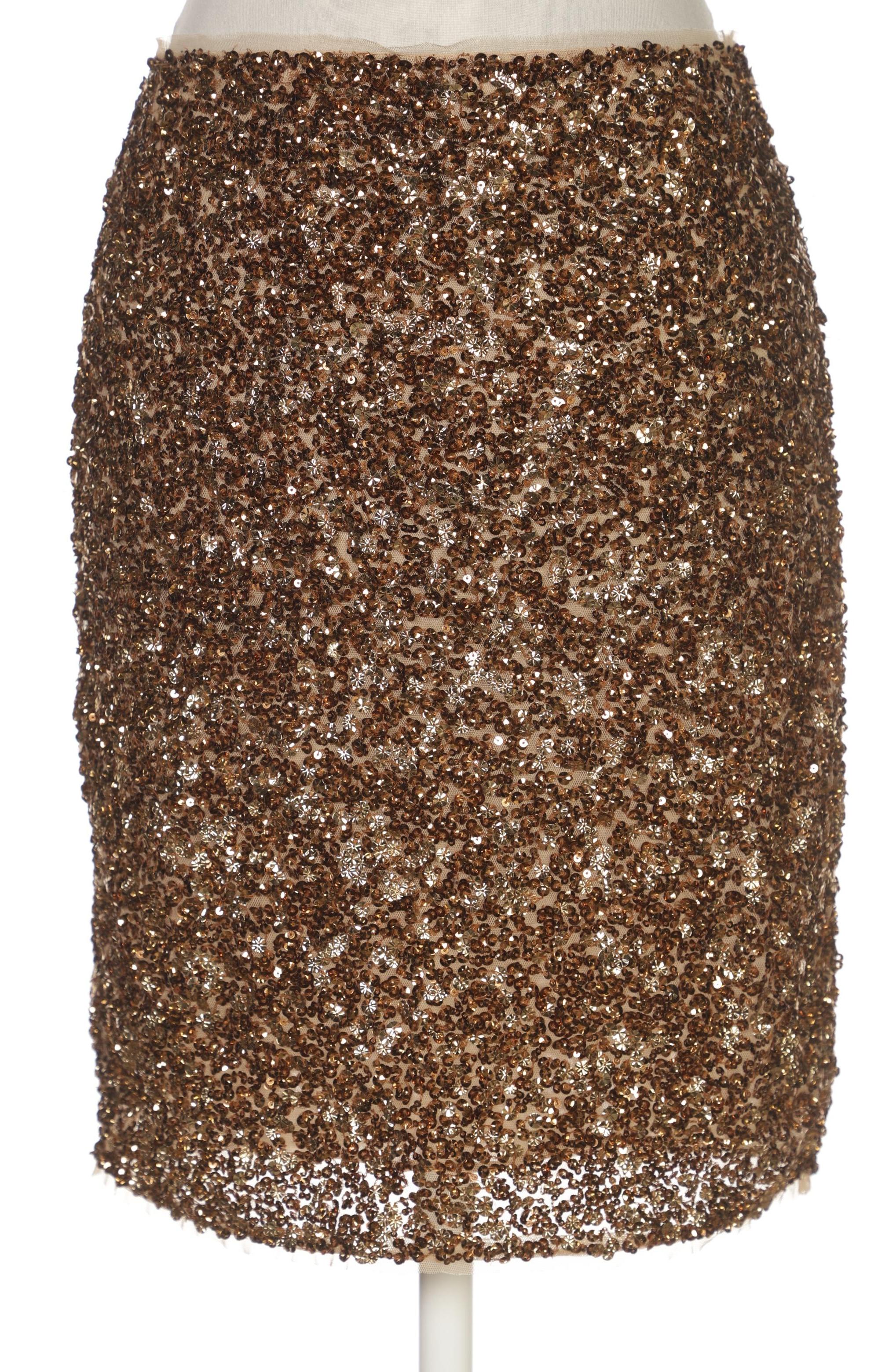

Massimo Dutti Damen Rock, gold, Gr. 36