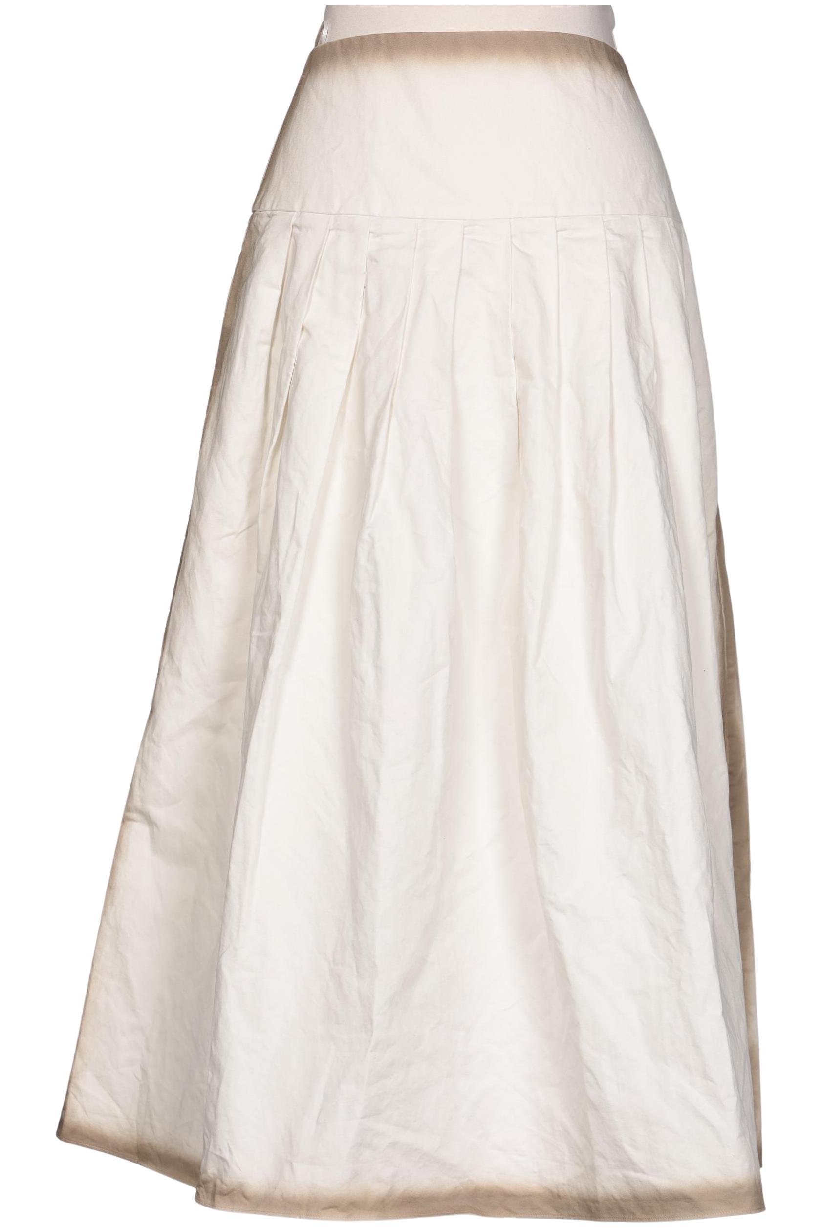 

Massimo Dutti Damen Rock, cremeweiß, Gr. 36