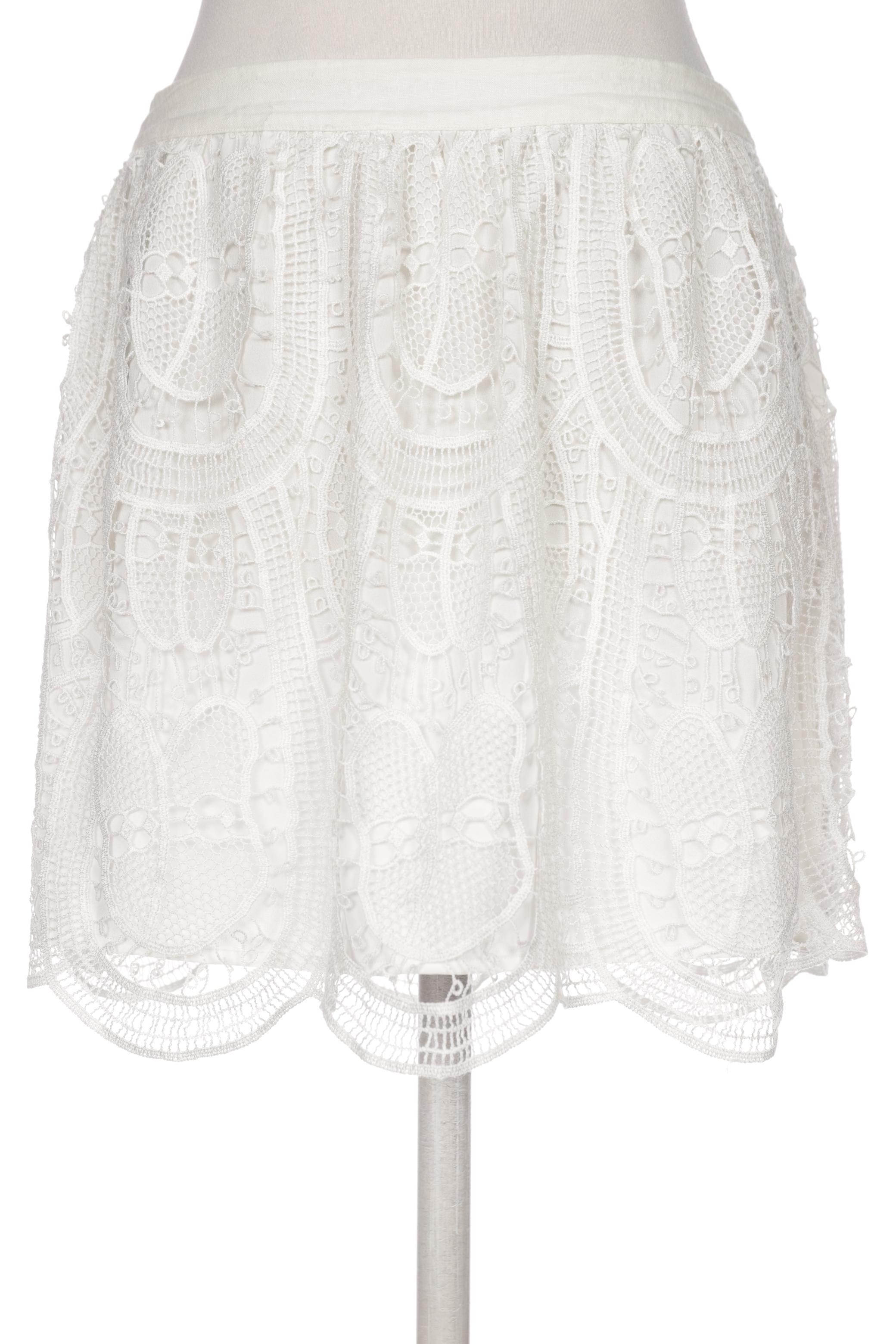 

Massimo Dutti Damen Rock, weiß, Gr. 36