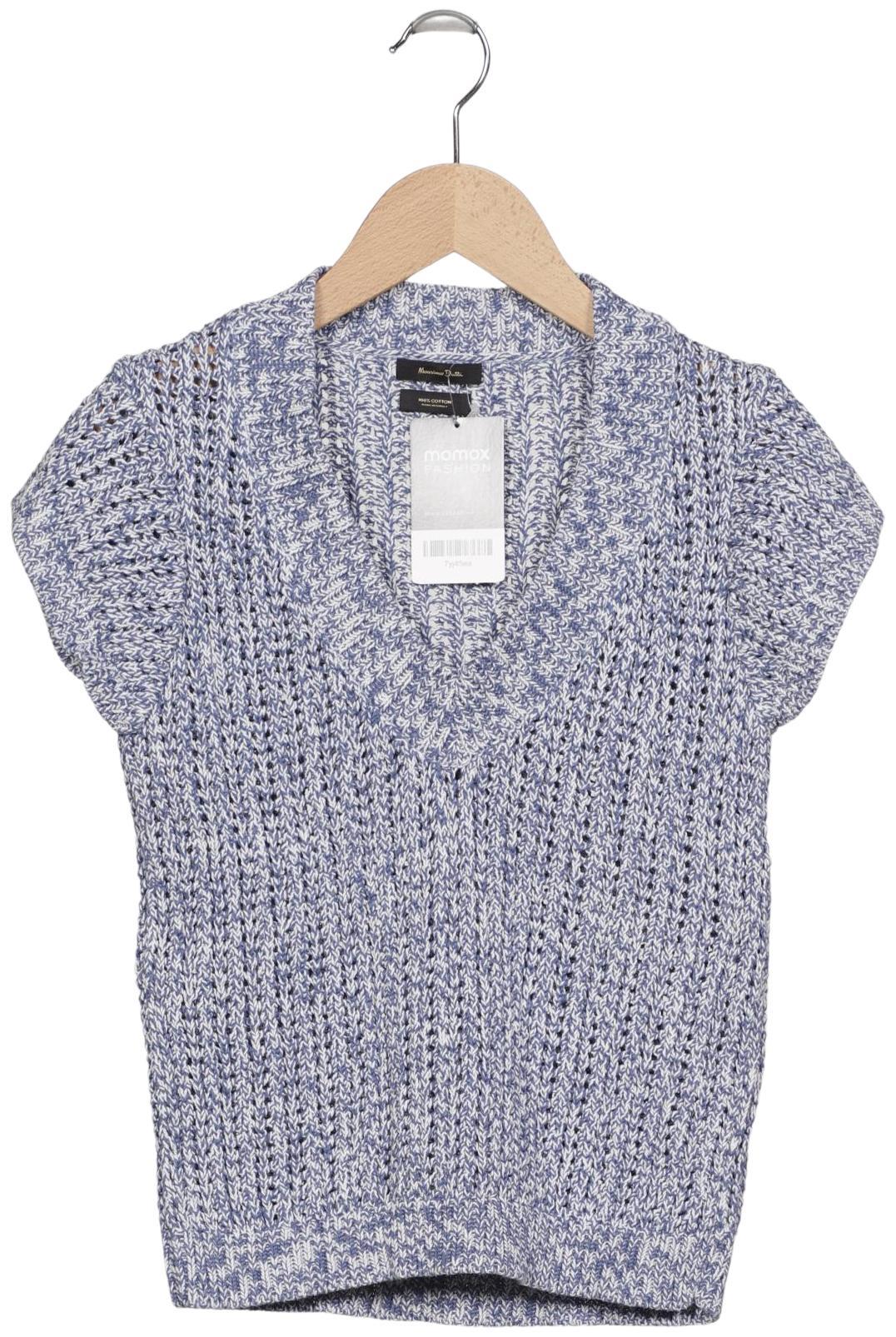 

Massimo Dutti Damen Pullover, blau, Gr. 34